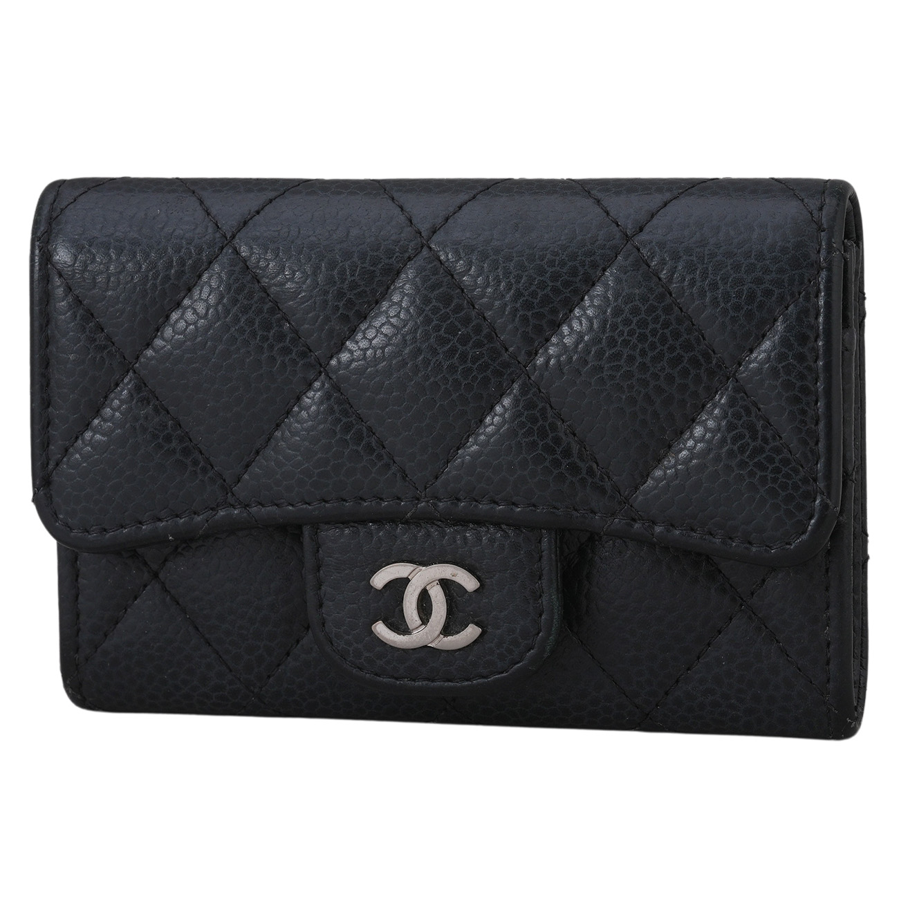 CHANEL(USED)샤넬 캐비어 클래식 카드지갑