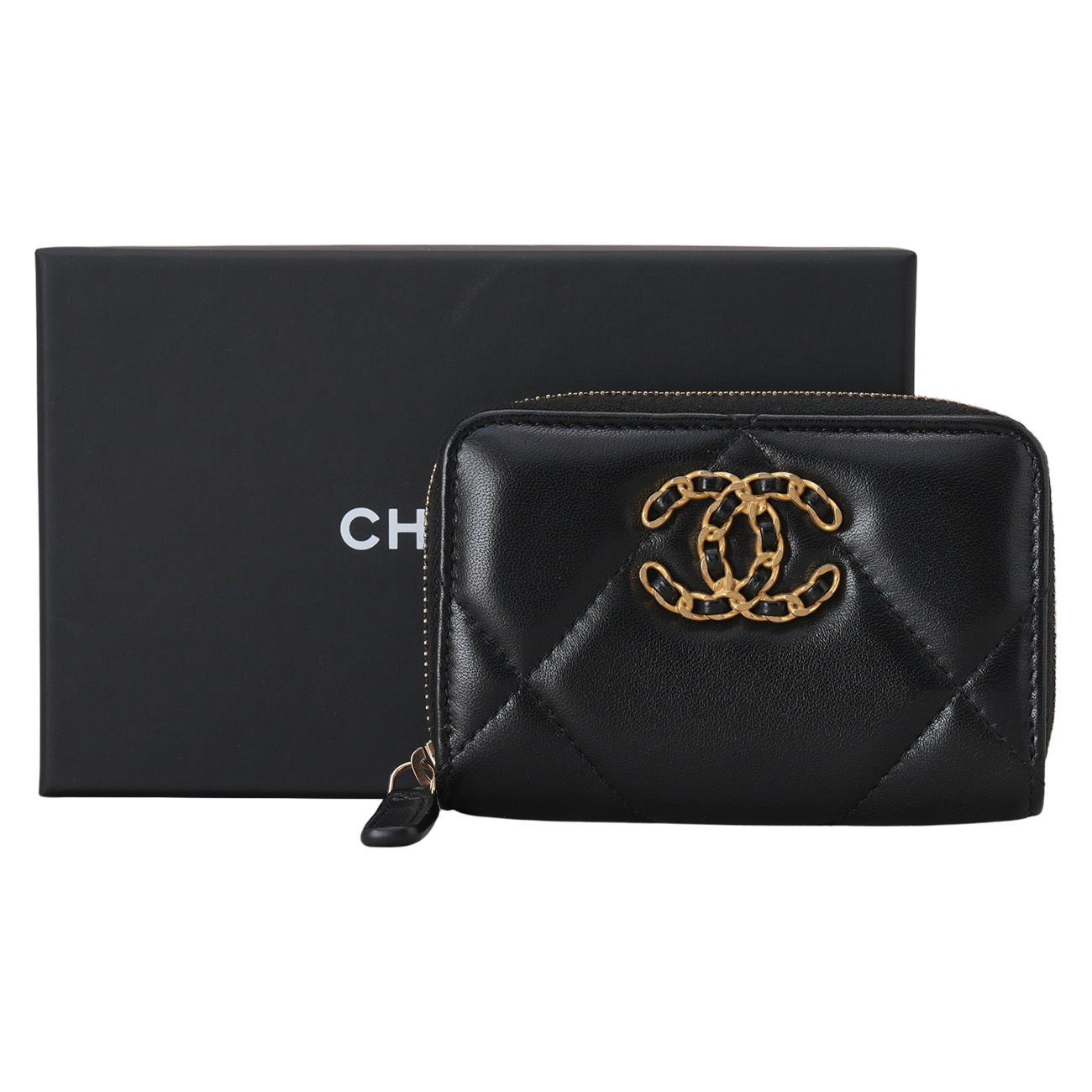 CHANEL(USED)샤넬 19 지퍼 카드지갑