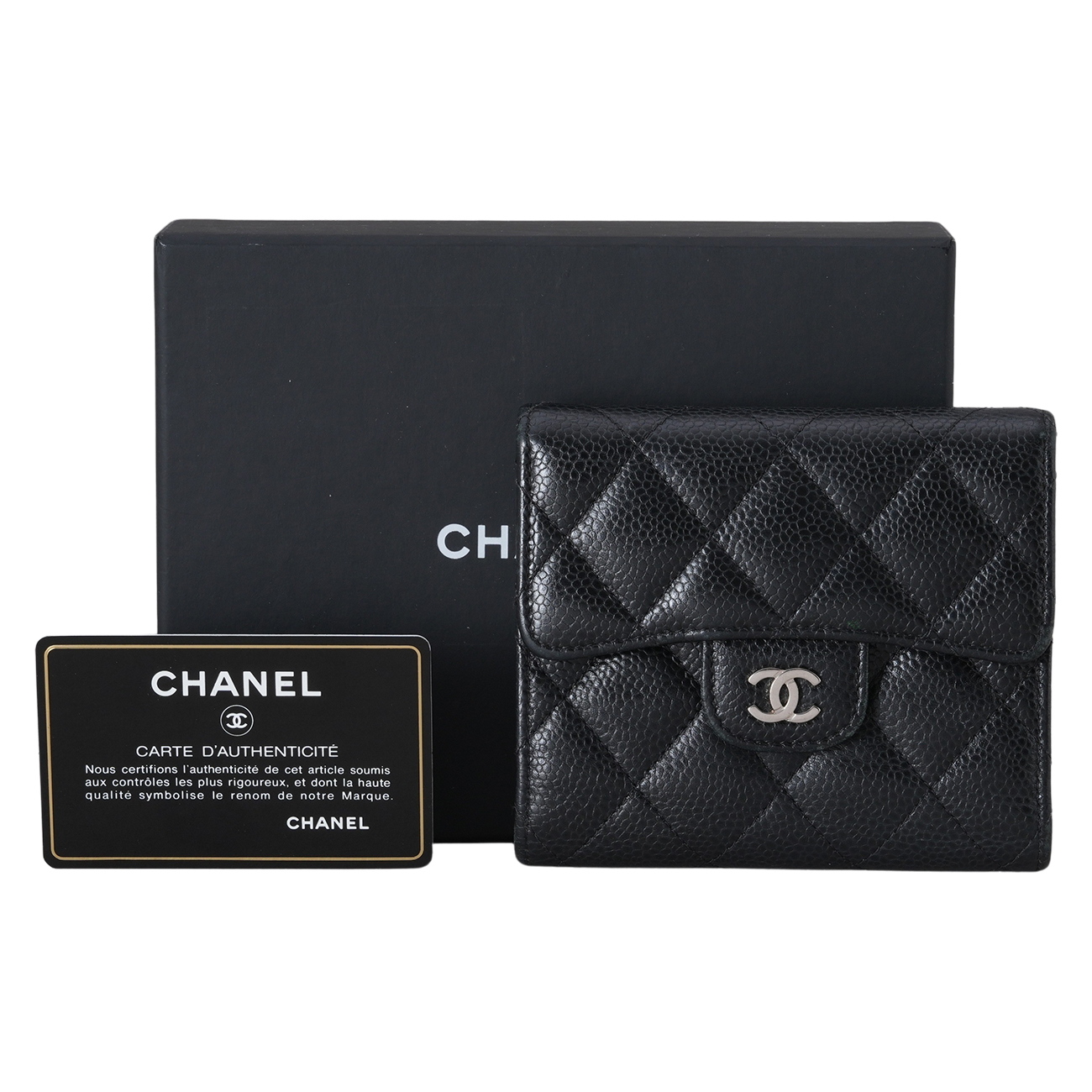 CHANEL(USED)샤넬 캐비어 클래식 반지갑