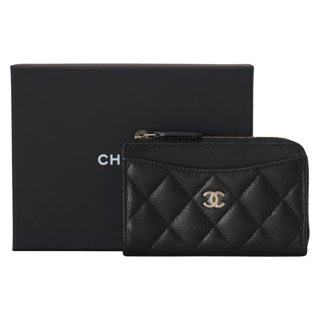 CHANEL(NEW)샤넬 AP3179 캐비어 클래식 지퍼 카드홀더 (새상품)