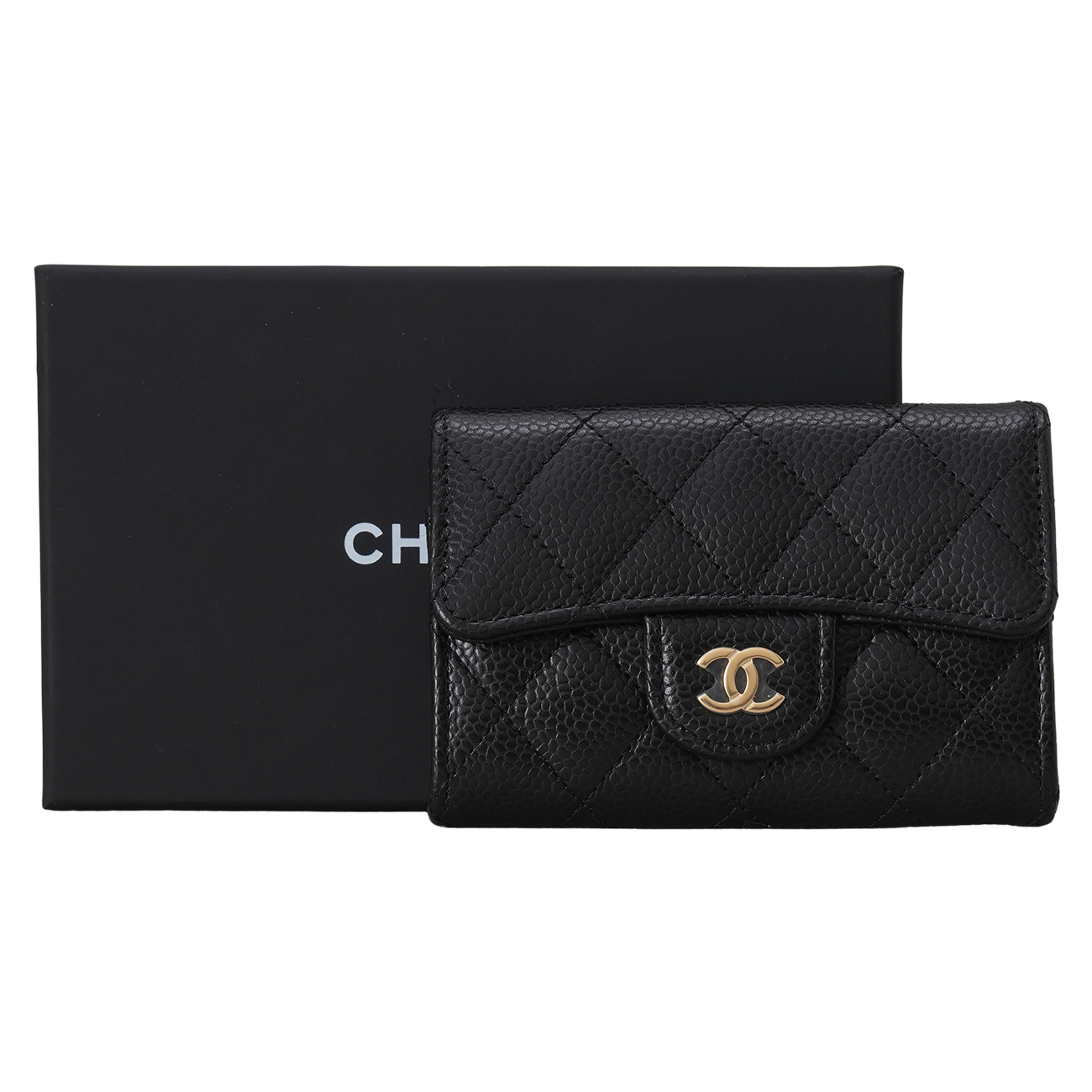 CHANEL(USED)샤넬 캐비어 클래식 카드지갑