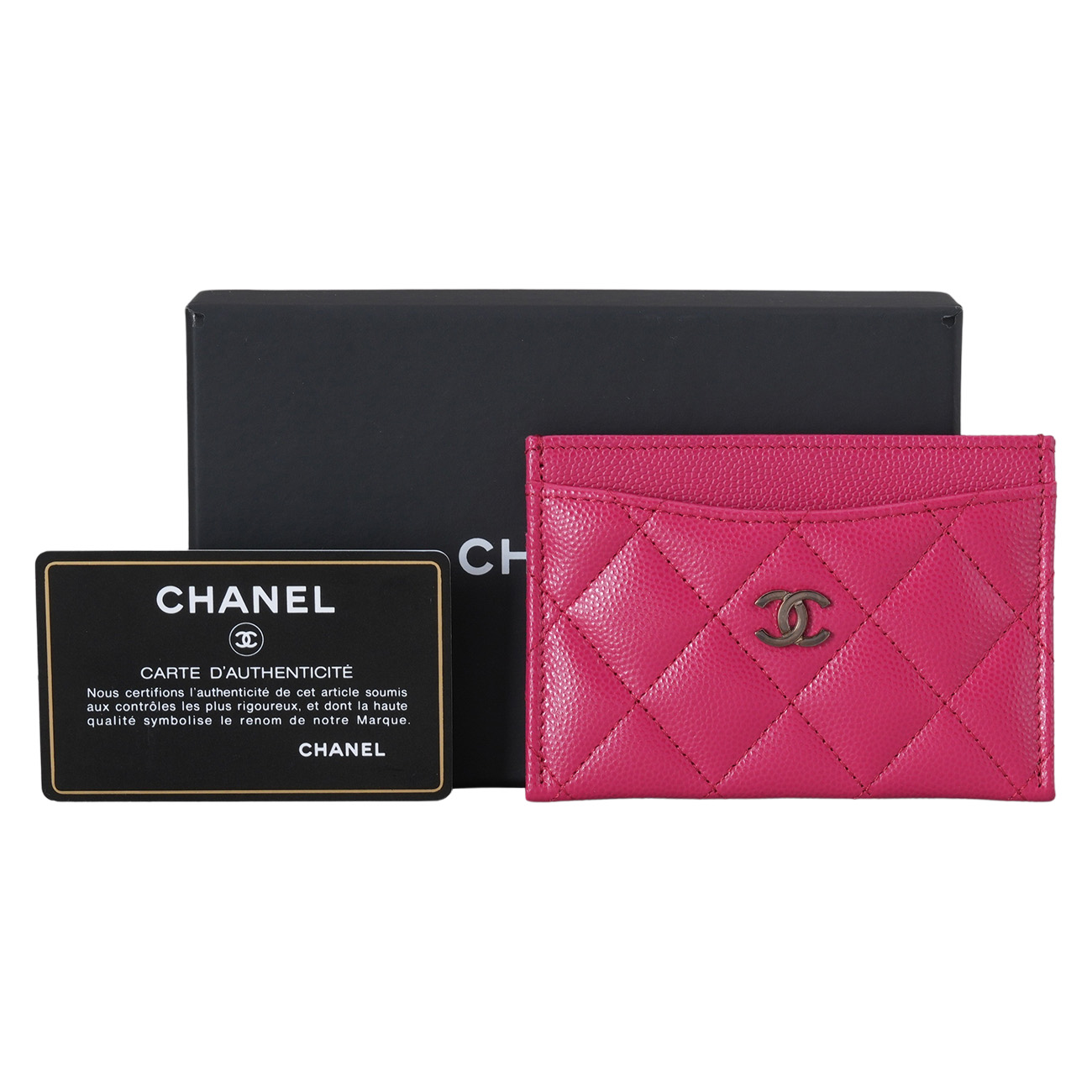 CHANEL(USED)샤넬 AP0213 캐비어 클래식 카드홀더