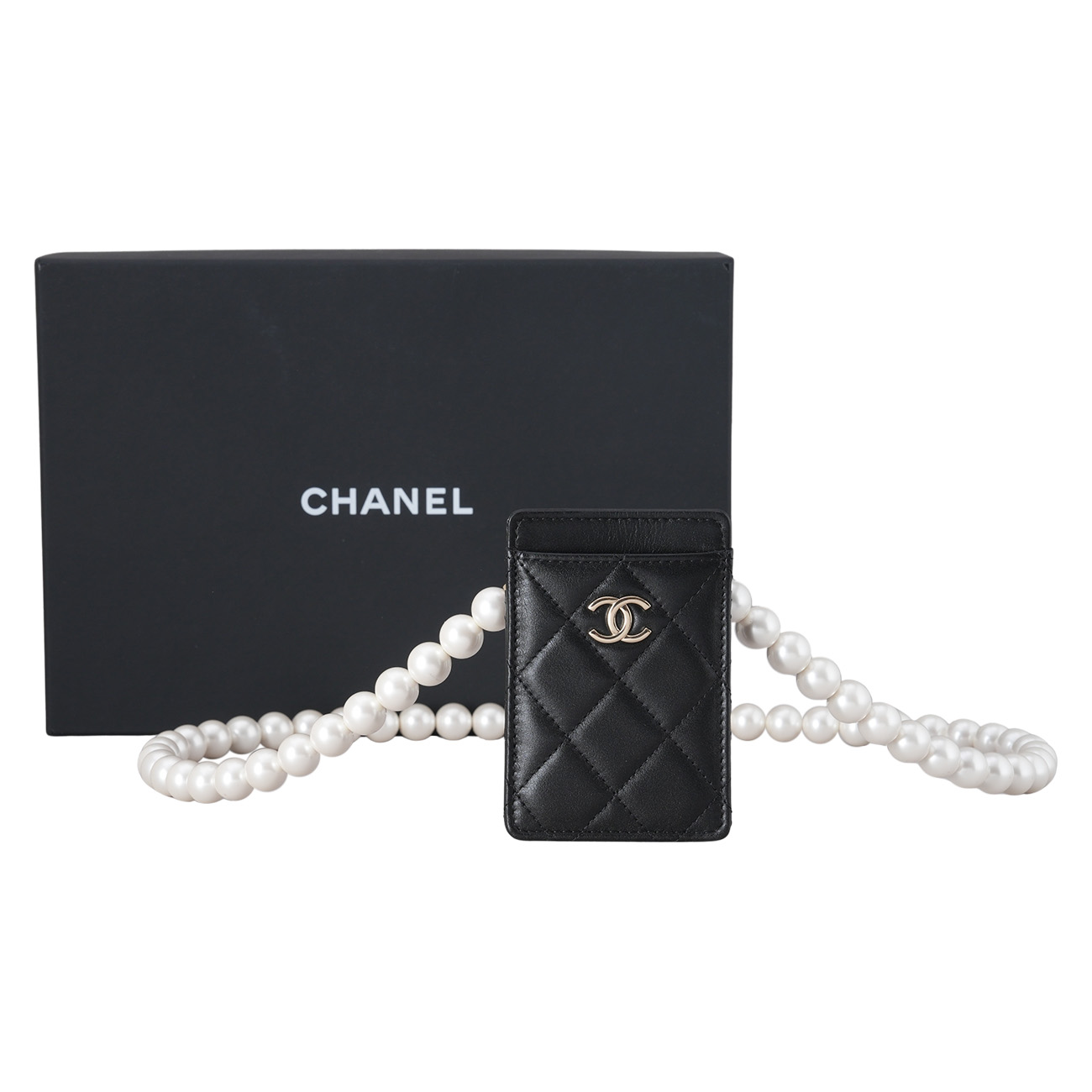 CHANEL(USED)샤넬 진주 카드지갑