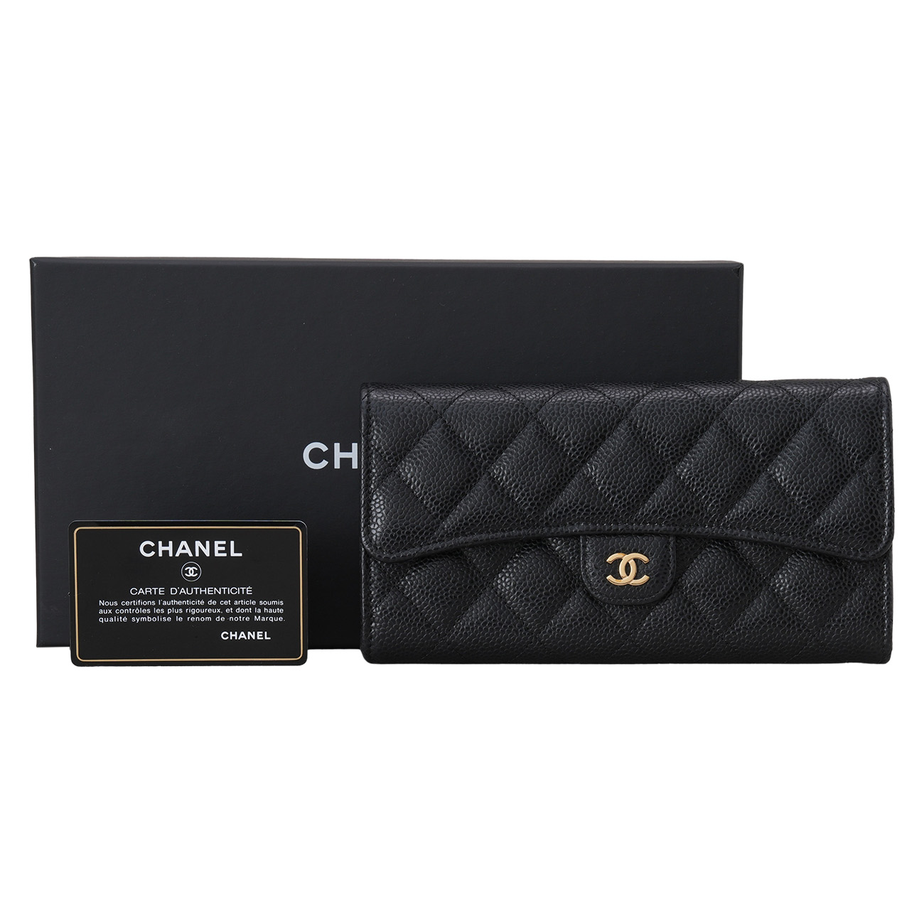 CHANEL(USED)샤넬 AP0241 캐비어 클래식 장지갑