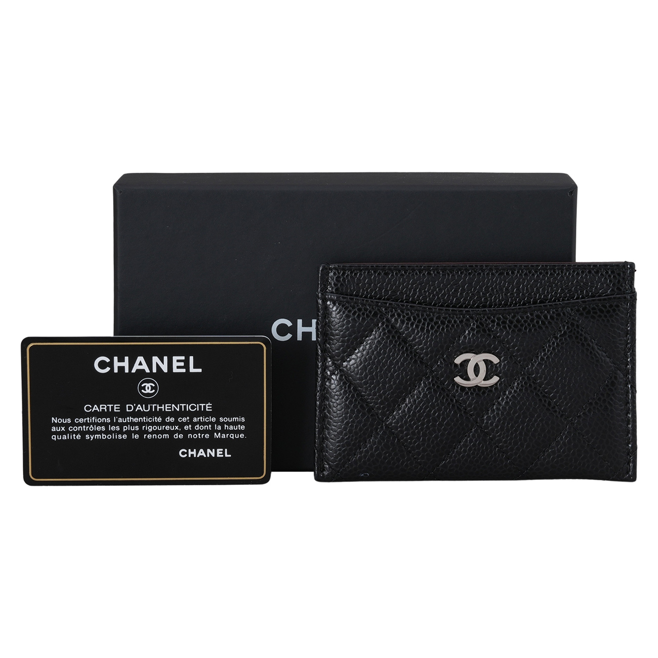 CHANEL(USED)샤넬 AP0213 캐비어 카드홀더