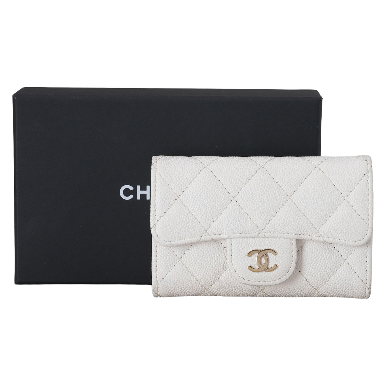 CHANEL(USED)샤넬 캐비어 클래식 카드지갑