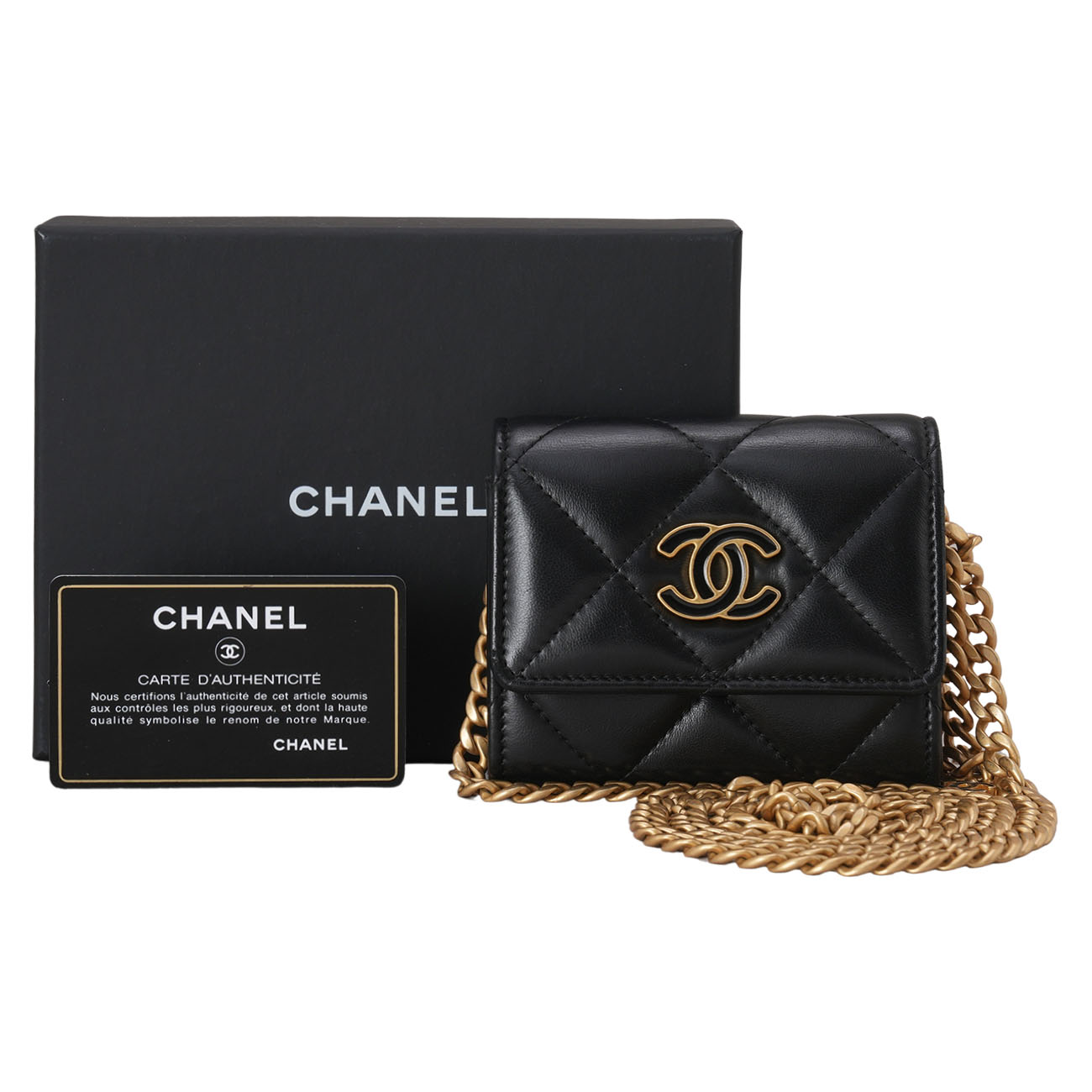 CHANEL(USED)샤넬 AP2638 CC로고 카드 체인 월릿백