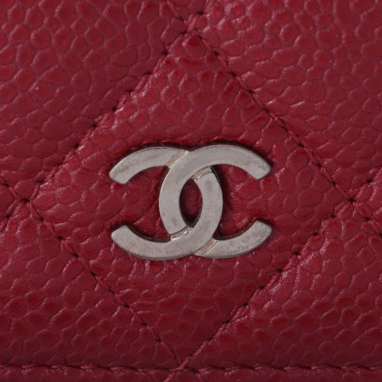 CHANEL(USED)샤넬 캐비어 플랩 장지갑