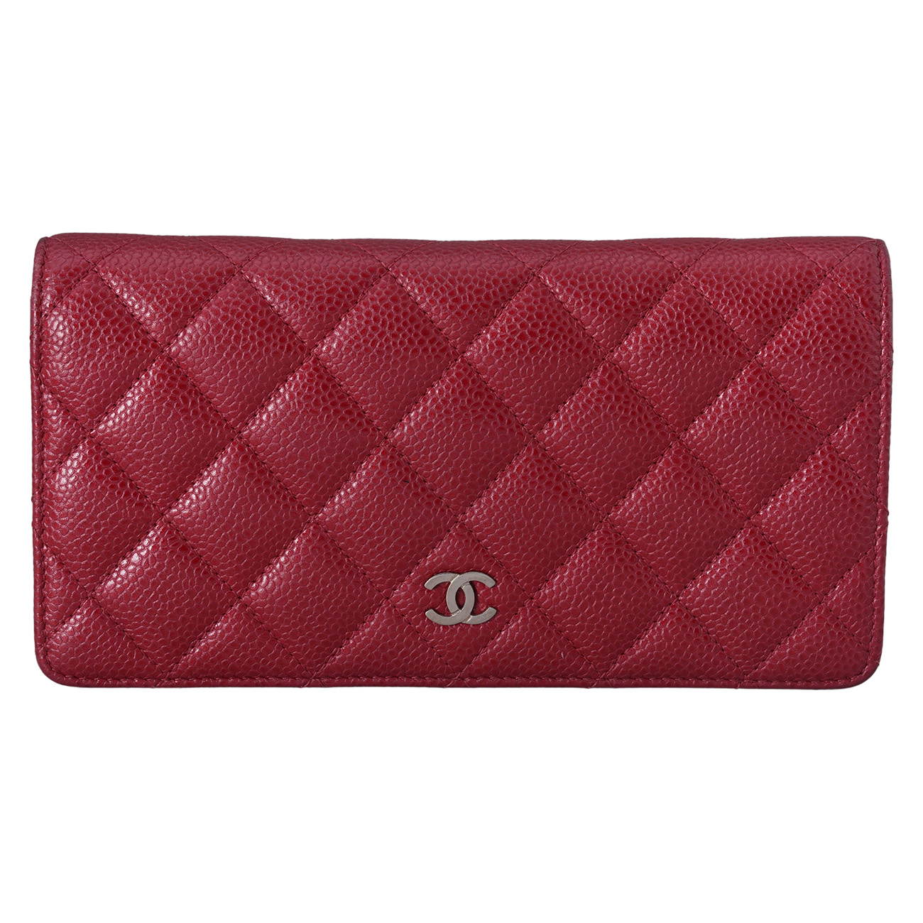 CHANEL(USED)샤넬 캐비어 플랩 장지갑