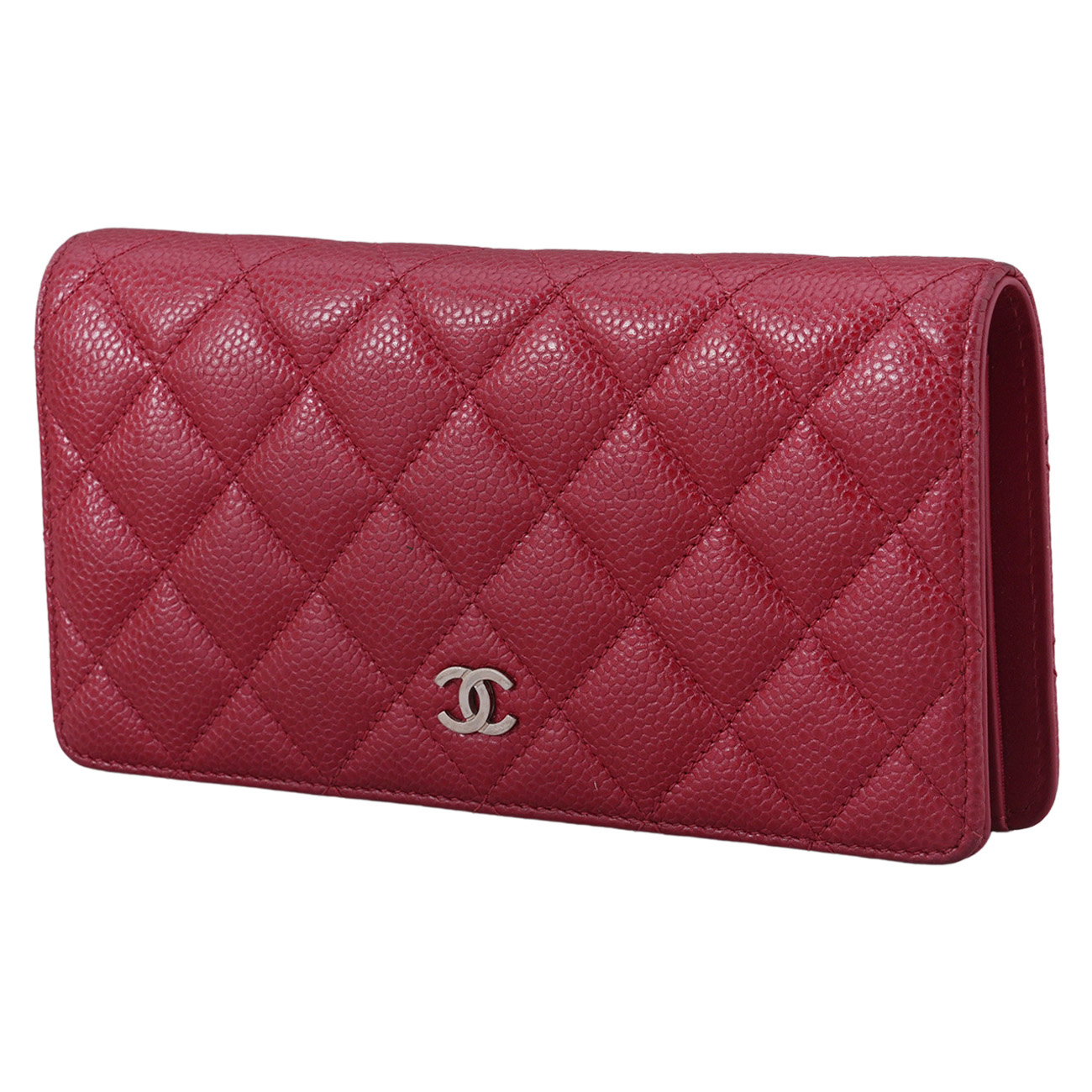 CHANEL(USED)샤넬 캐비어 플랩 장지갑