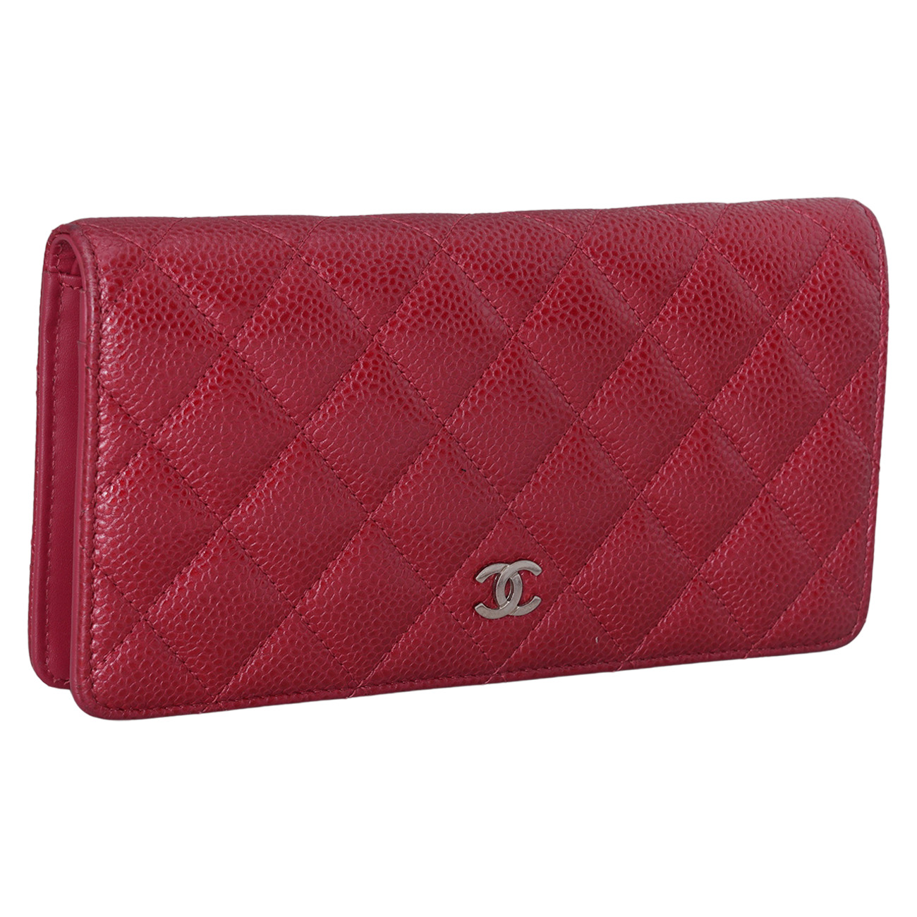 CHANEL(USED)샤넬 캐비어 플랩 장지갑