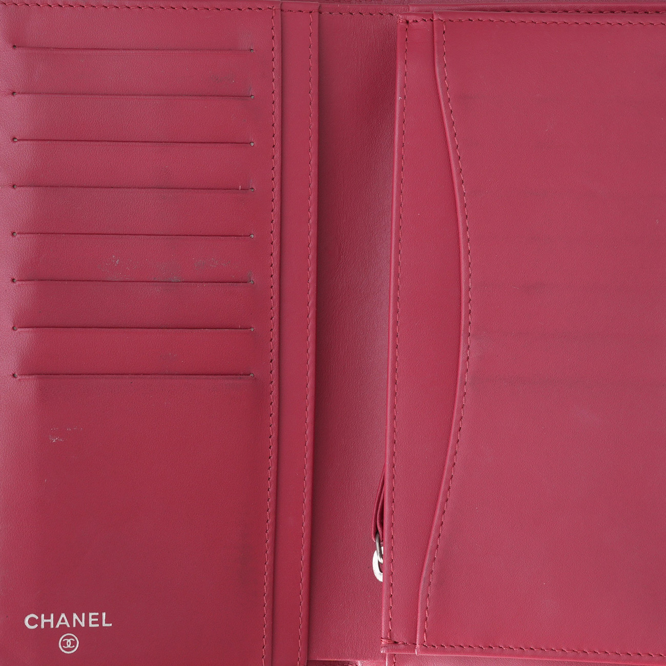 CHANEL(USED)샤넬 캐비어 플랩 장지갑