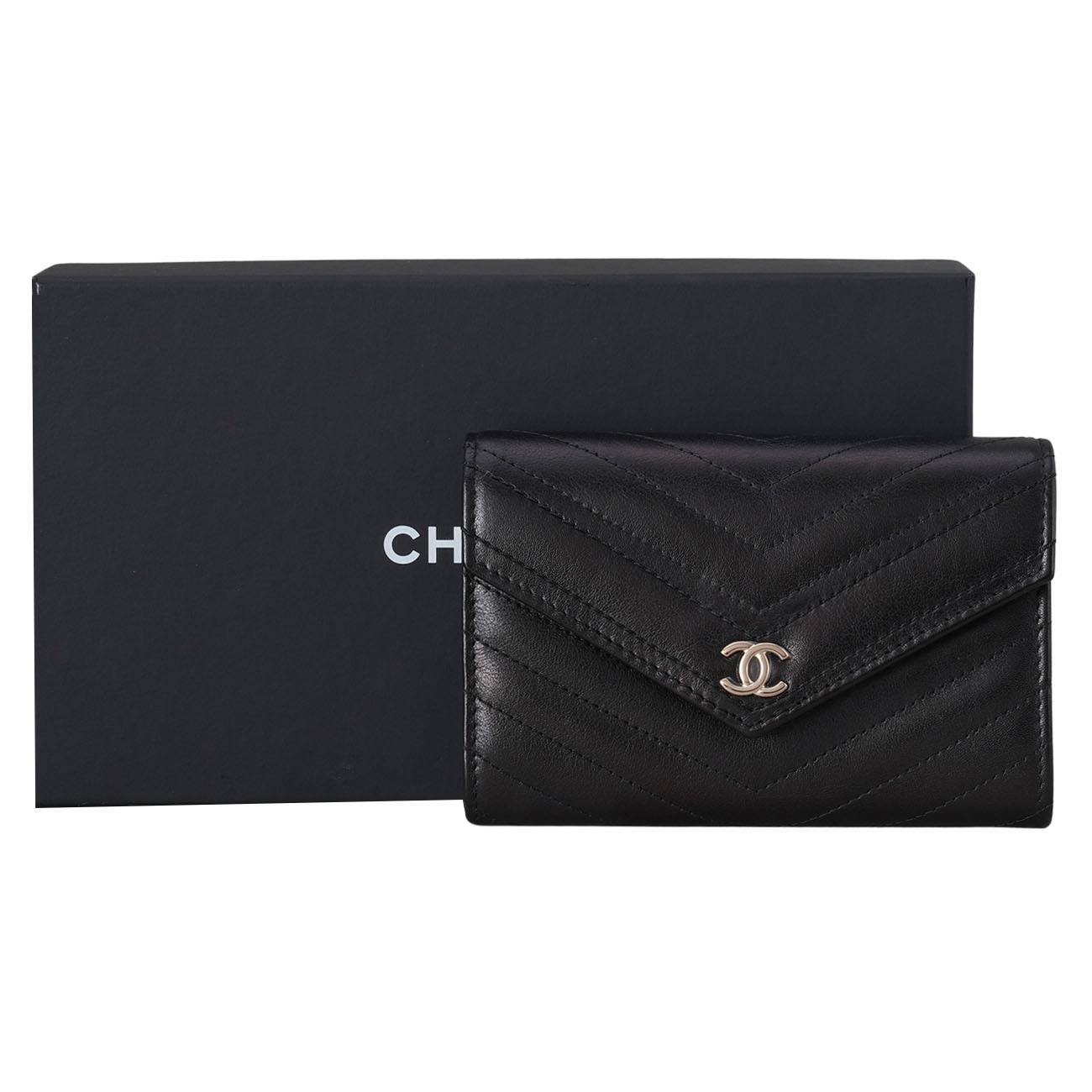 CHANEL(USED)샤넬 쉐브론 클래식 반지갑