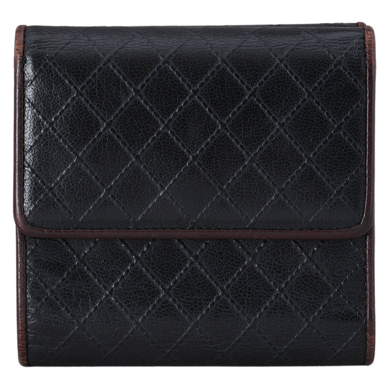 CHANEL(USED)샤넬 시즌 CC로고 더블 플랩 반지갑