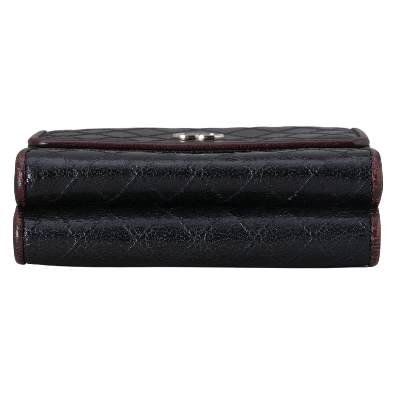 CHANEL(USED)샤넬 시즌 CC로고 더블 플랩 반지갑