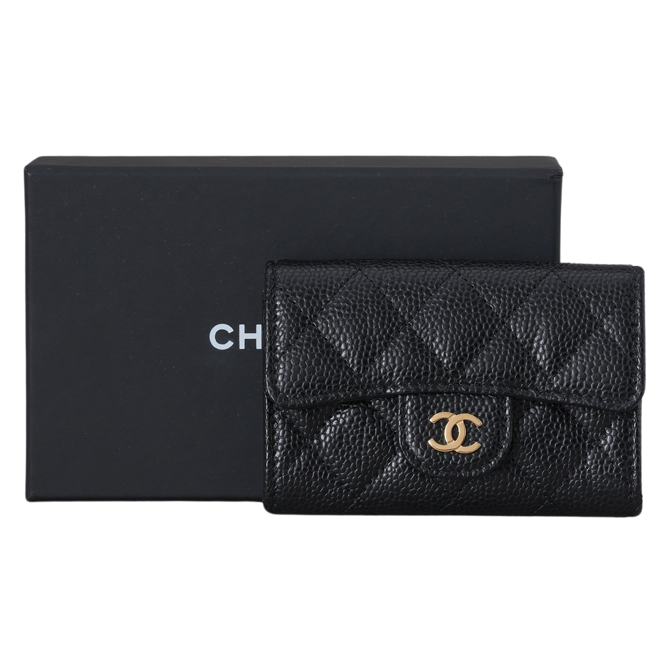 CHANEL(USED)샤넬 캐비어 클래식 카드지갑