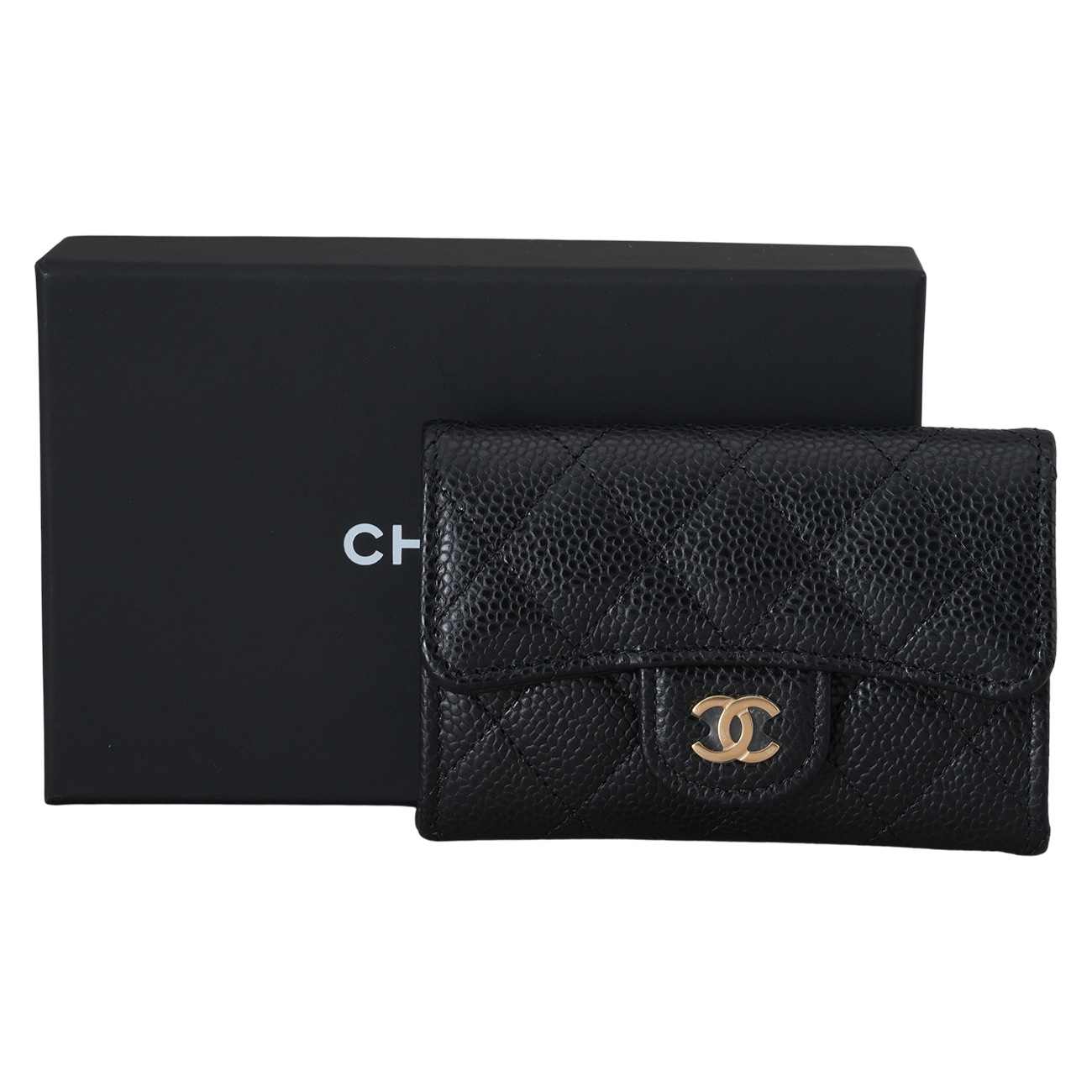 CHANEL(USED)샤넬 캐비어 클래식 카드지갑