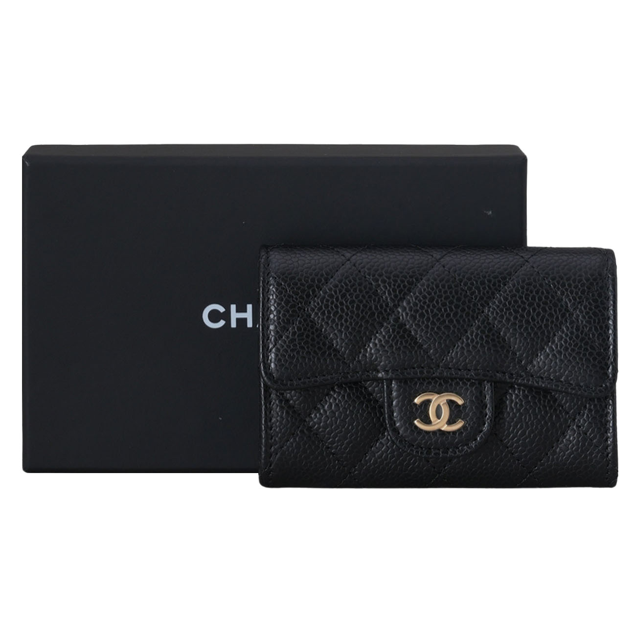 CHANEL(USED)샤넬 캐비어 클래식 카드지갑