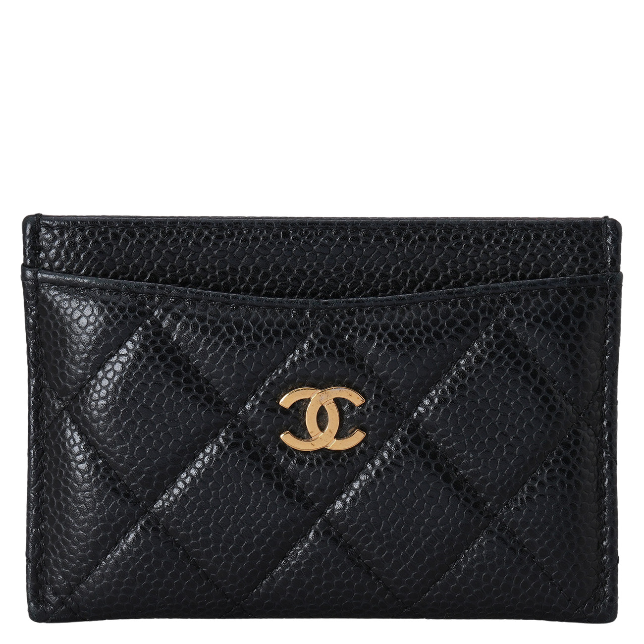 CHANEL(USED)샤넬 캐비어 클래식 카드 홀더