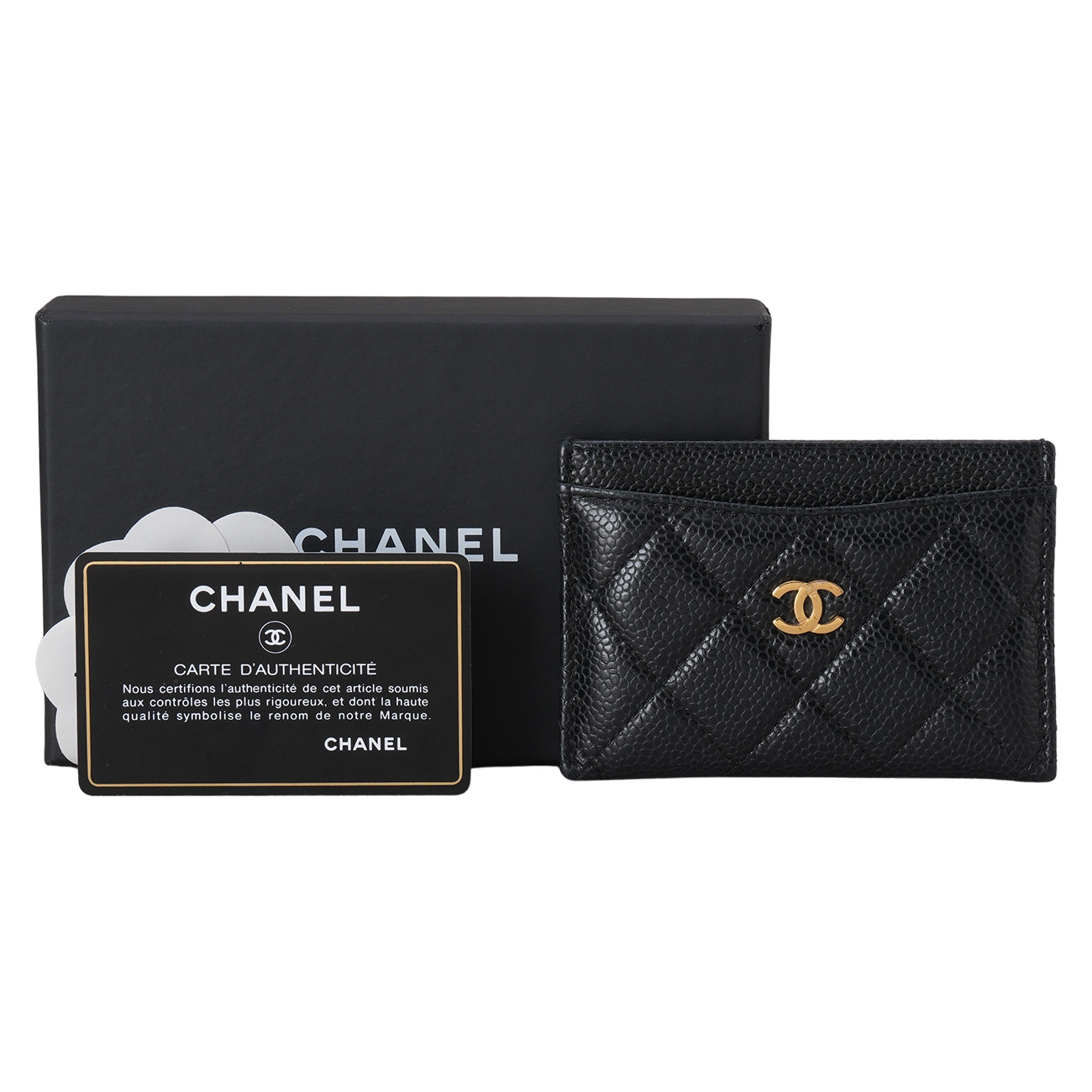 CHANEL(USED)샤넬 캐비어 클래식 카드 홀더