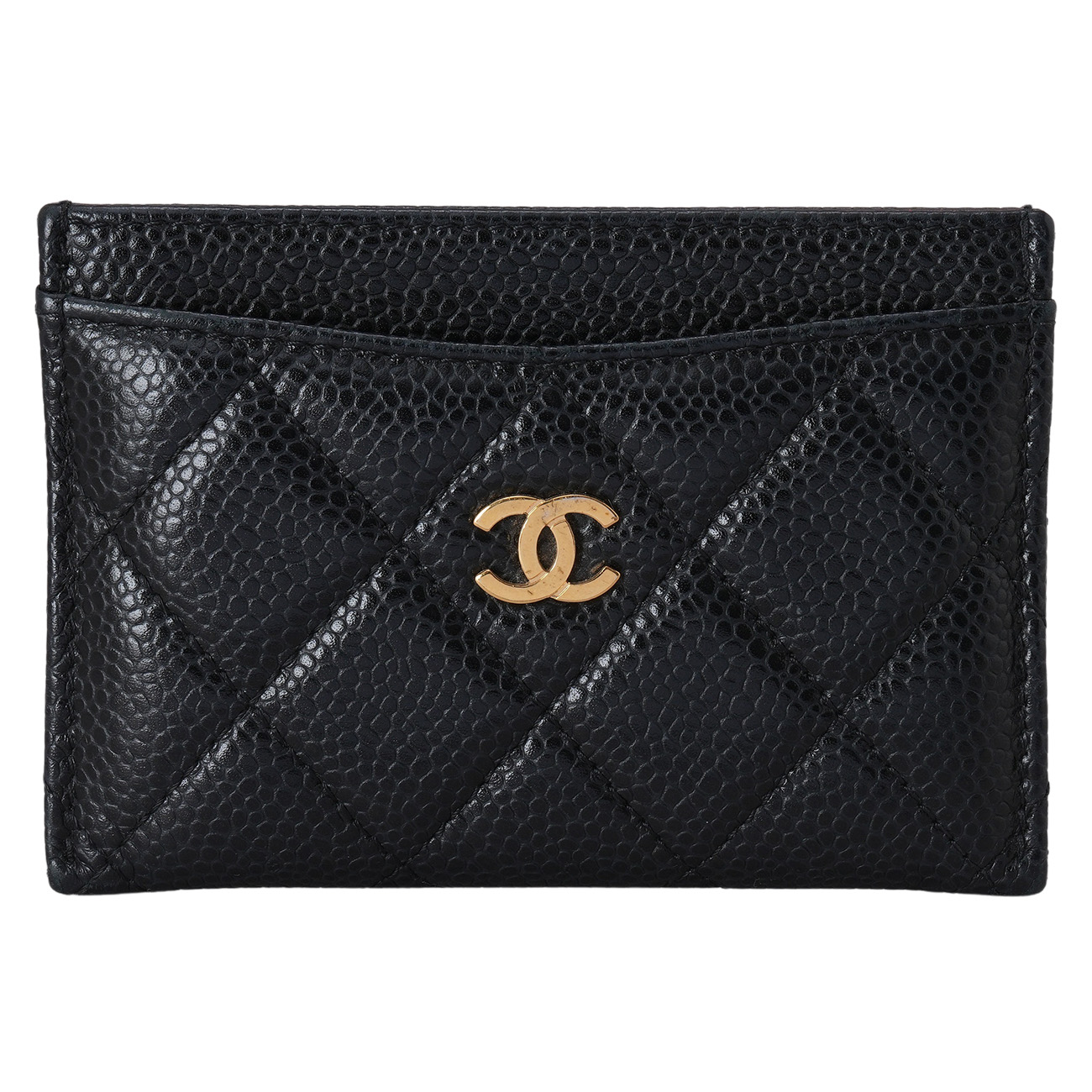 CHANEL(USED)샤넬 캐비어 클래식 카드 홀더