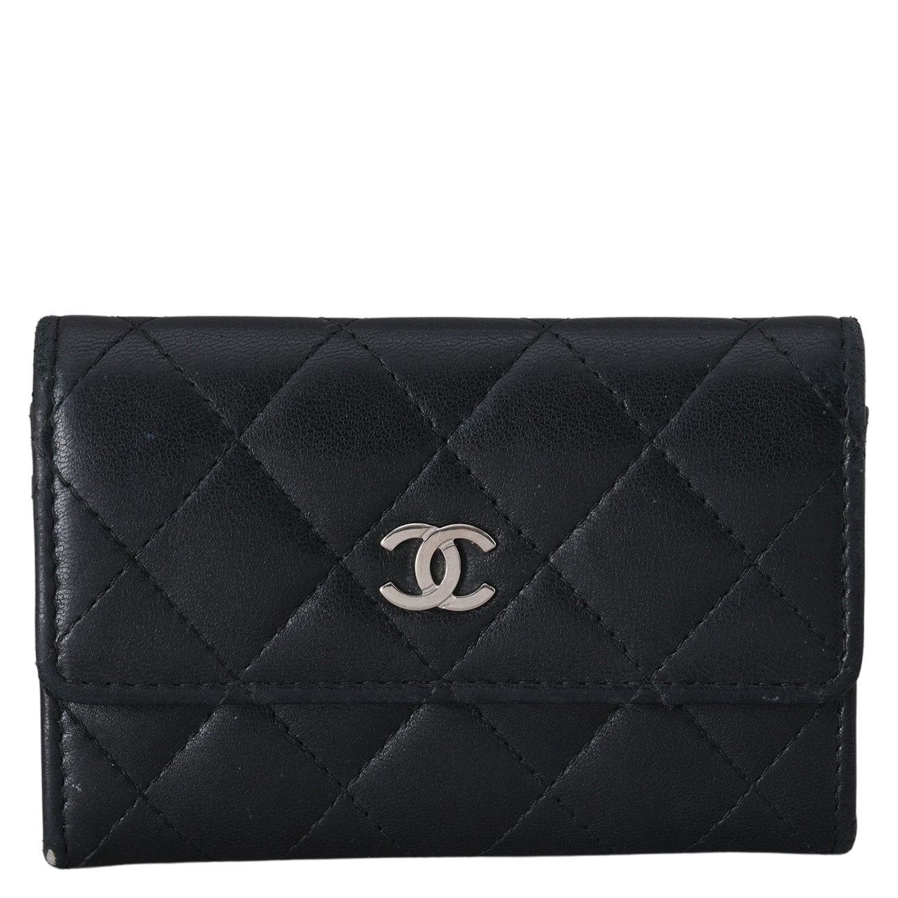 CHANEL(USED)샤넬 램스킨 클래식 카드지갑