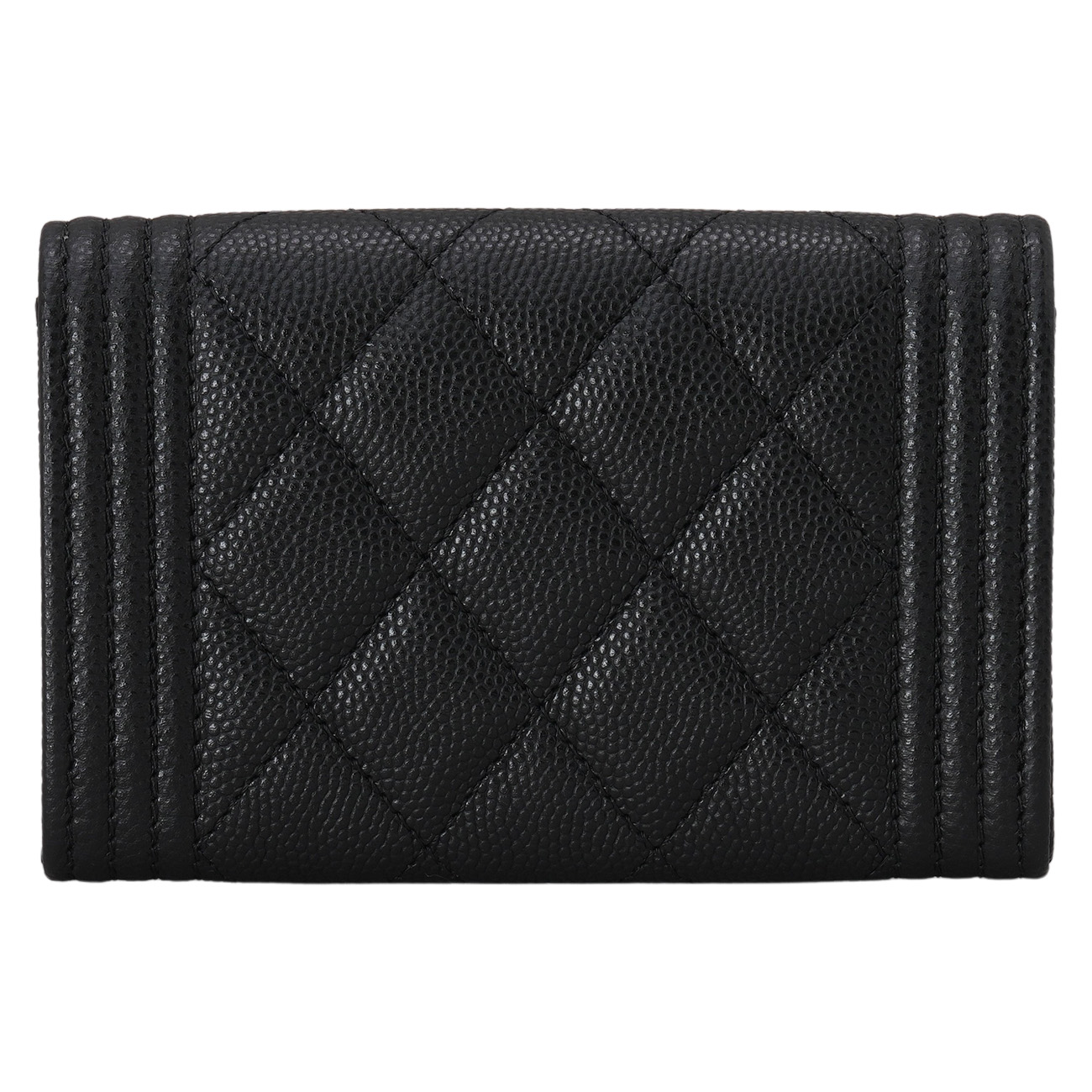 CHANEL(USED)샤넬 캐비어 보이샤넬 플랩 카드지갑