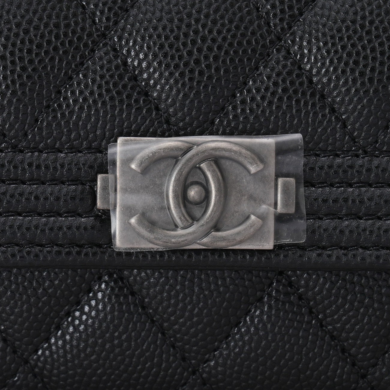 CHANEL(USED)샤넬 캐비어 보이샤넬 플랩 카드지갑