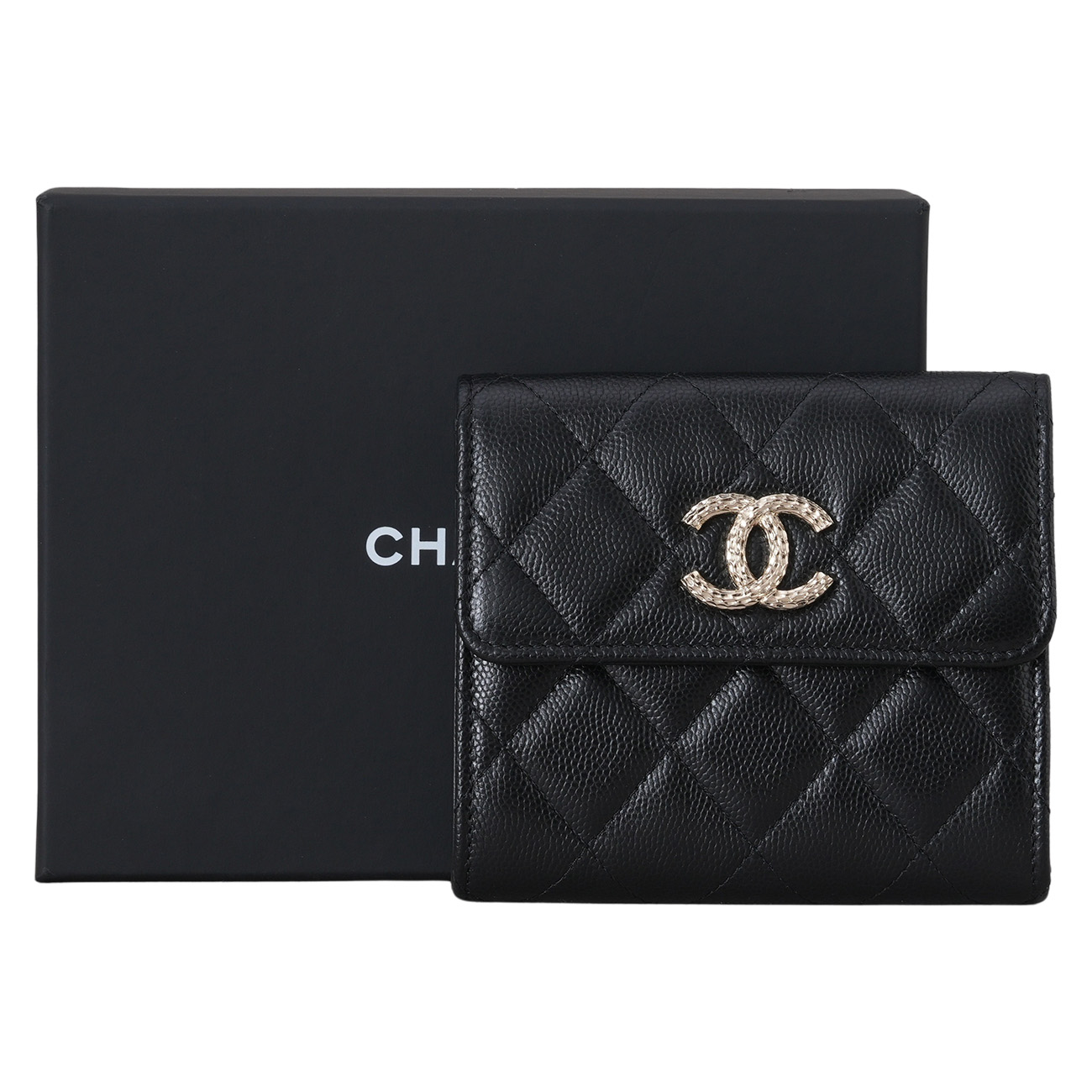 CHANEL(NEW)샤넬 AP4251 시즌 캐비어 CC로고 반지갑 (새상품) NEW PRODUCT