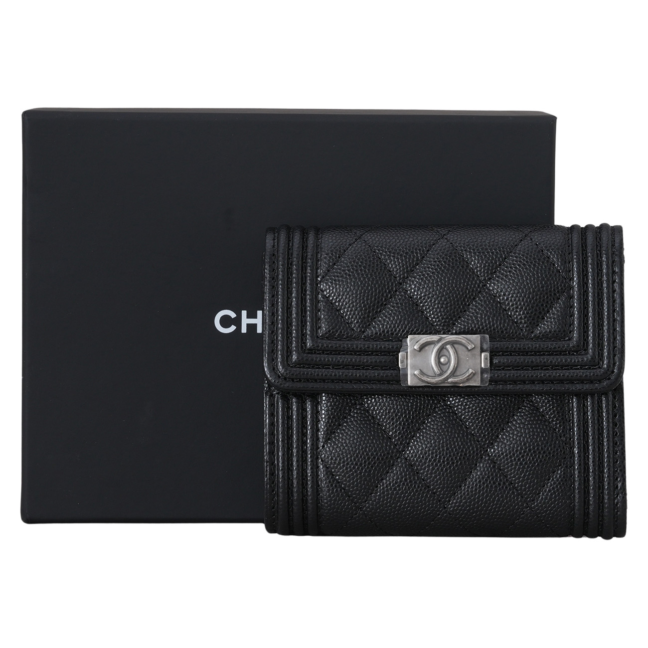CHANEL(NEW)샤넬 A80834 캐비어 보이샤넬 반지갑 (새상품) NEW PRODUCT