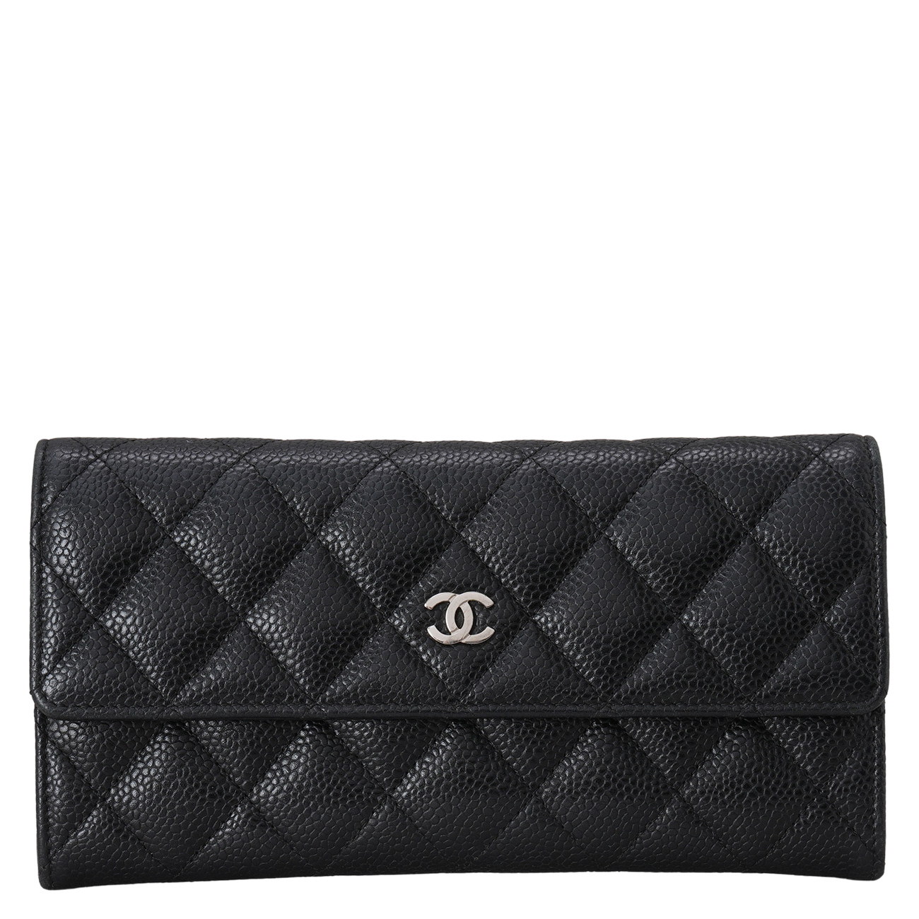 CHANEL(USED)샤넬 캐비어 플랩 장지갑