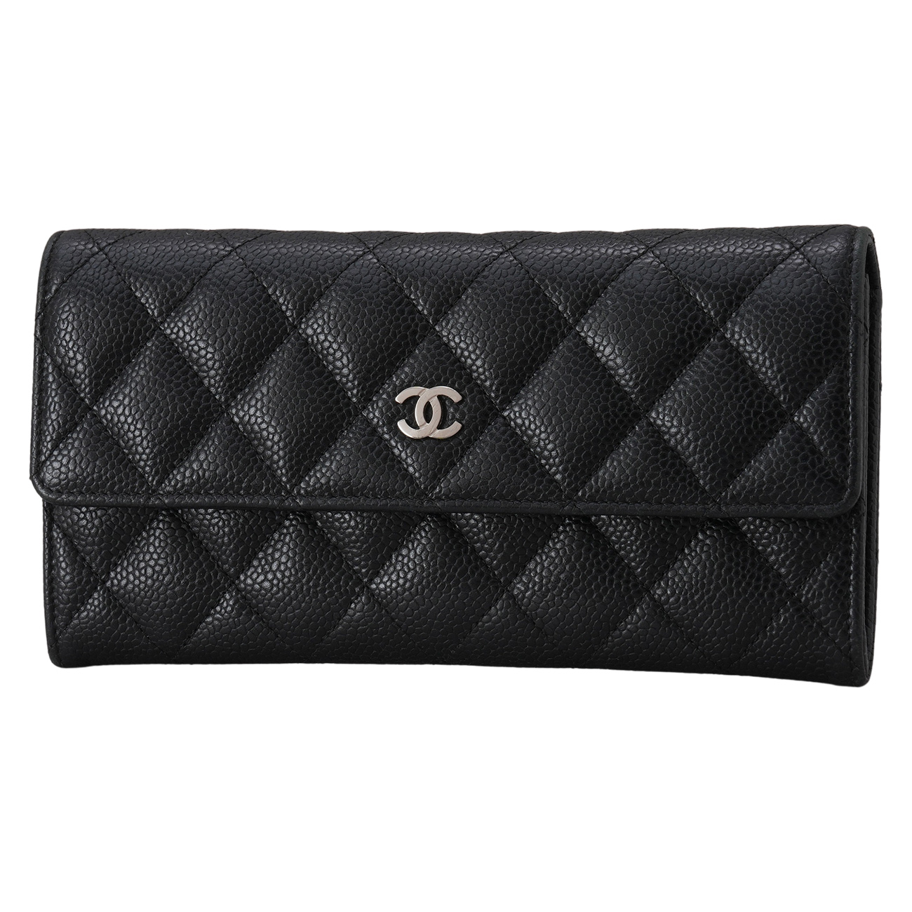 CHANEL(USED)샤넬 캐비어 플랩 장지갑