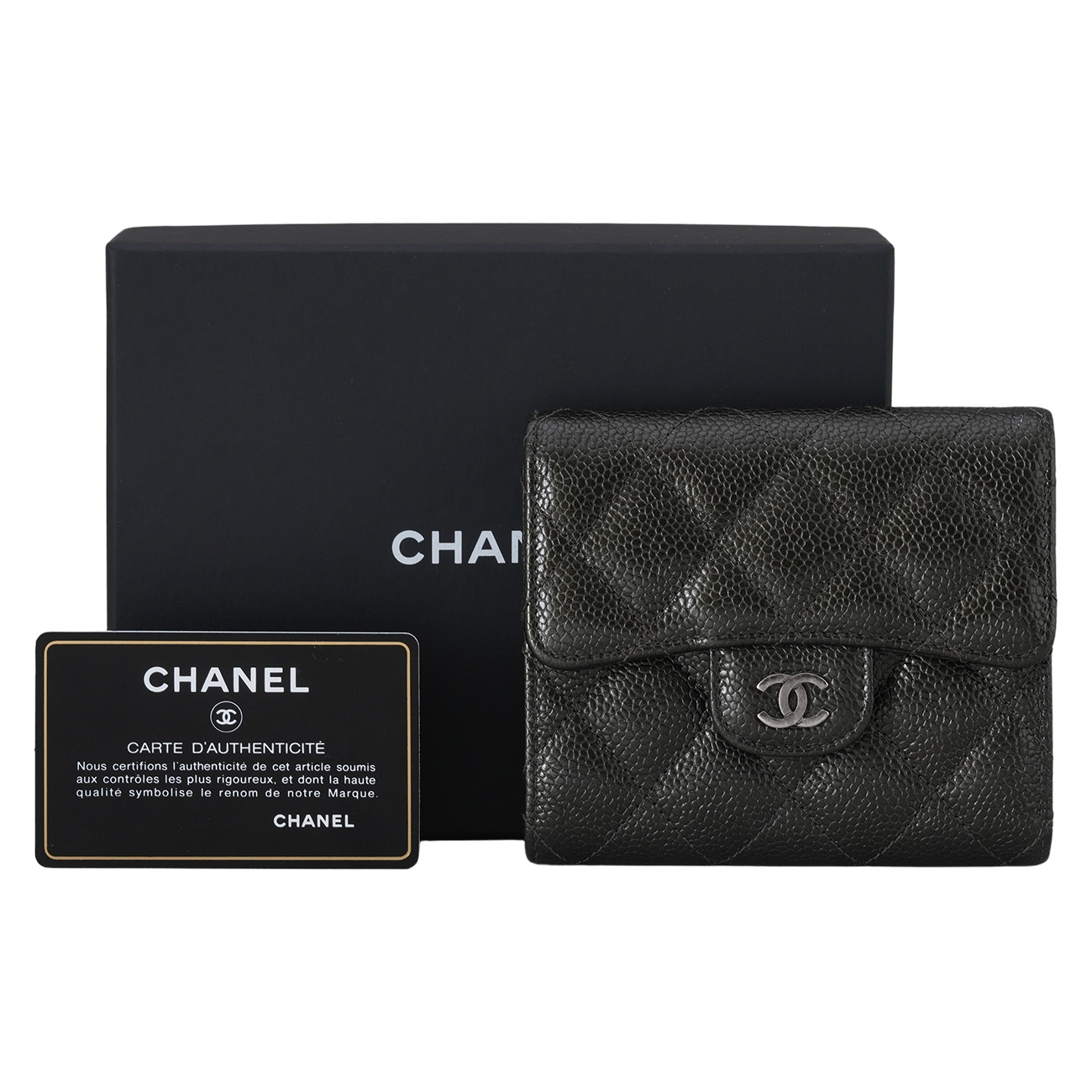 CHANEL(USED)샤넬 캐비어 클래식 반지갑
