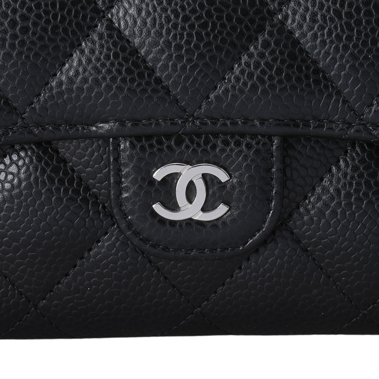 CHANEL(USED)샤넬 AP0214 캐비어 플랩 장지갑