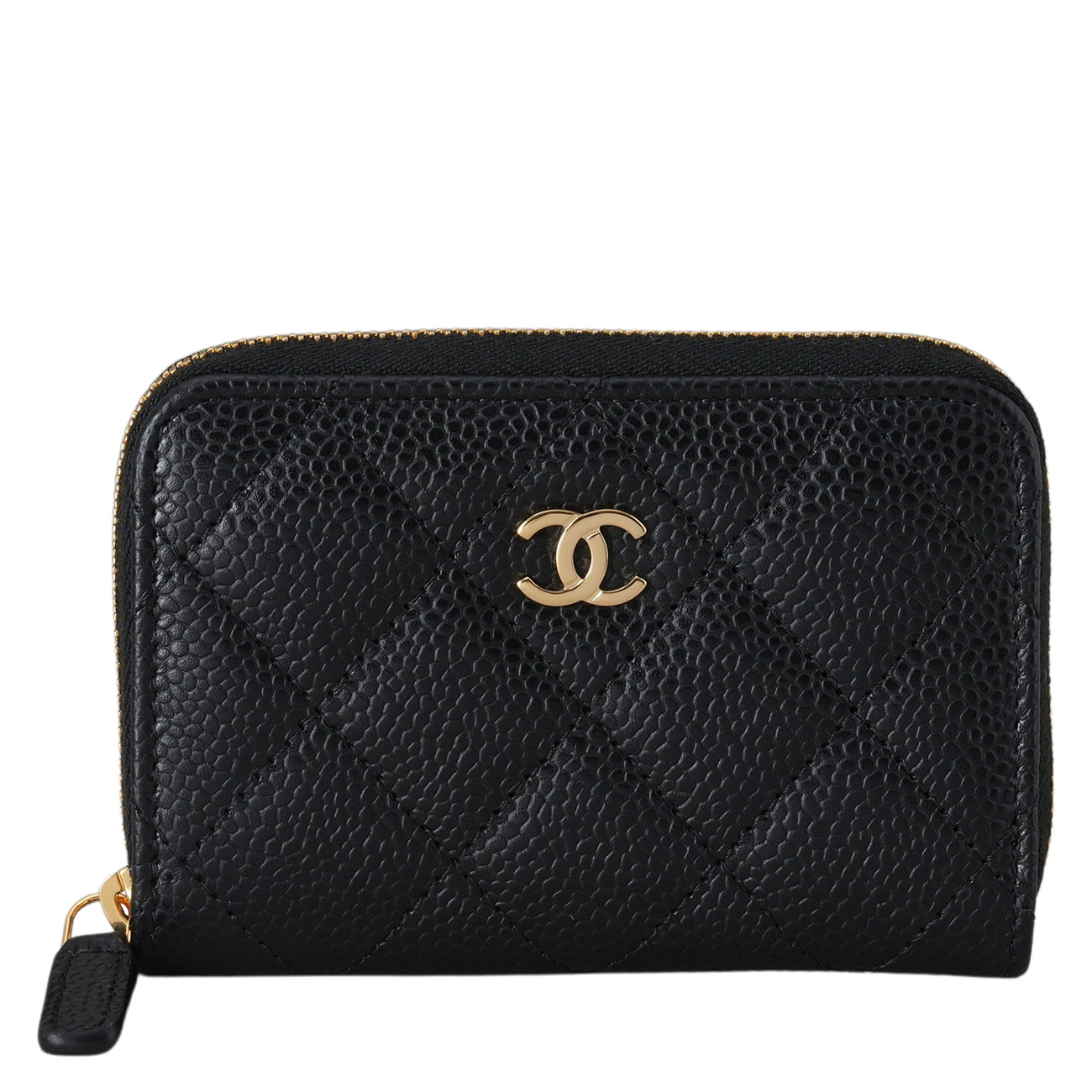 CHANEL(USED)샤넬 AP0216 캐비어 클래식 지퍼 카드지갑