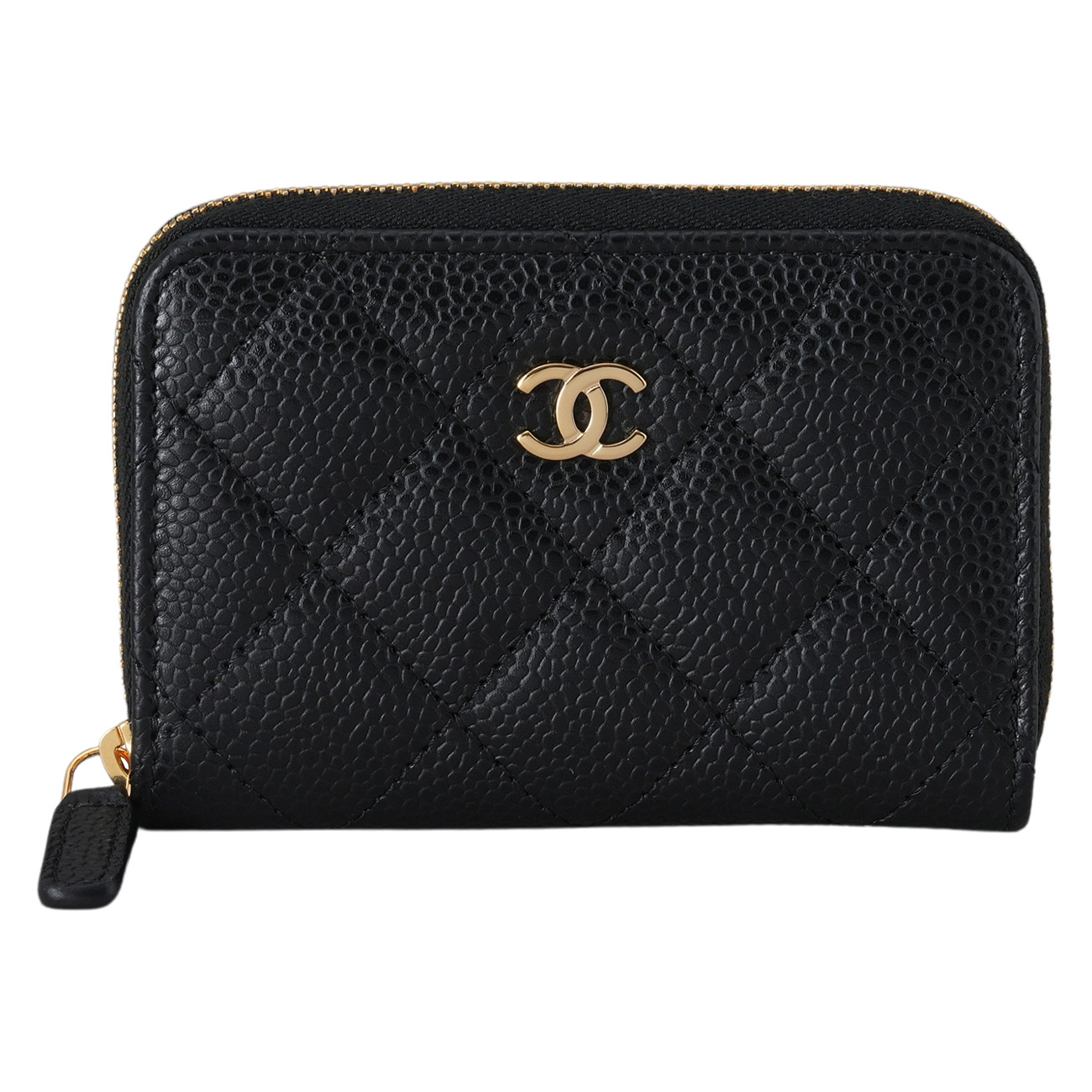 CHANEL(USED)샤넬 AP0216 캐비어 클래식 지퍼 카드지갑
