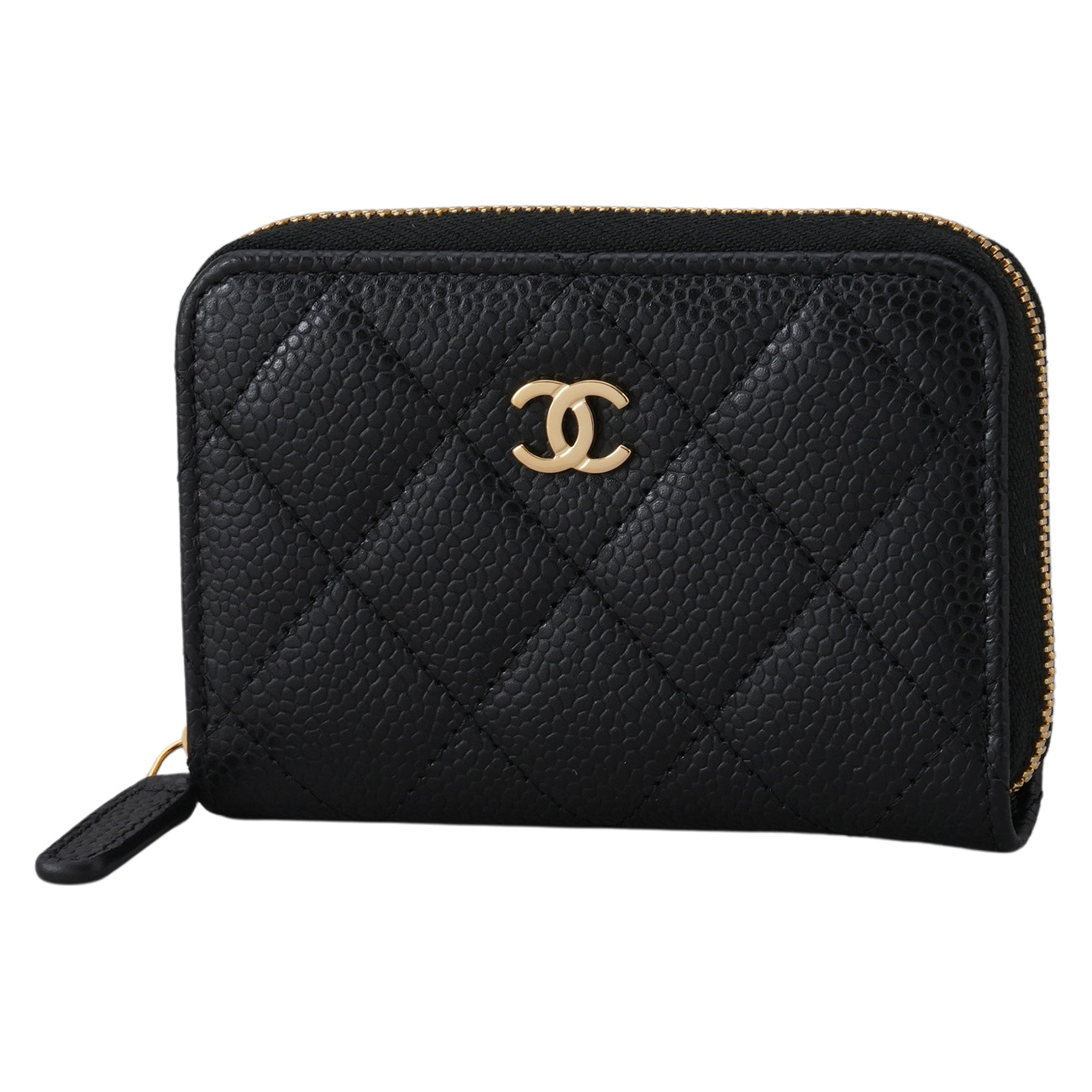 CHANEL(USED)샤넬 AP0216 캐비어 클래식 지퍼 카드지갑
