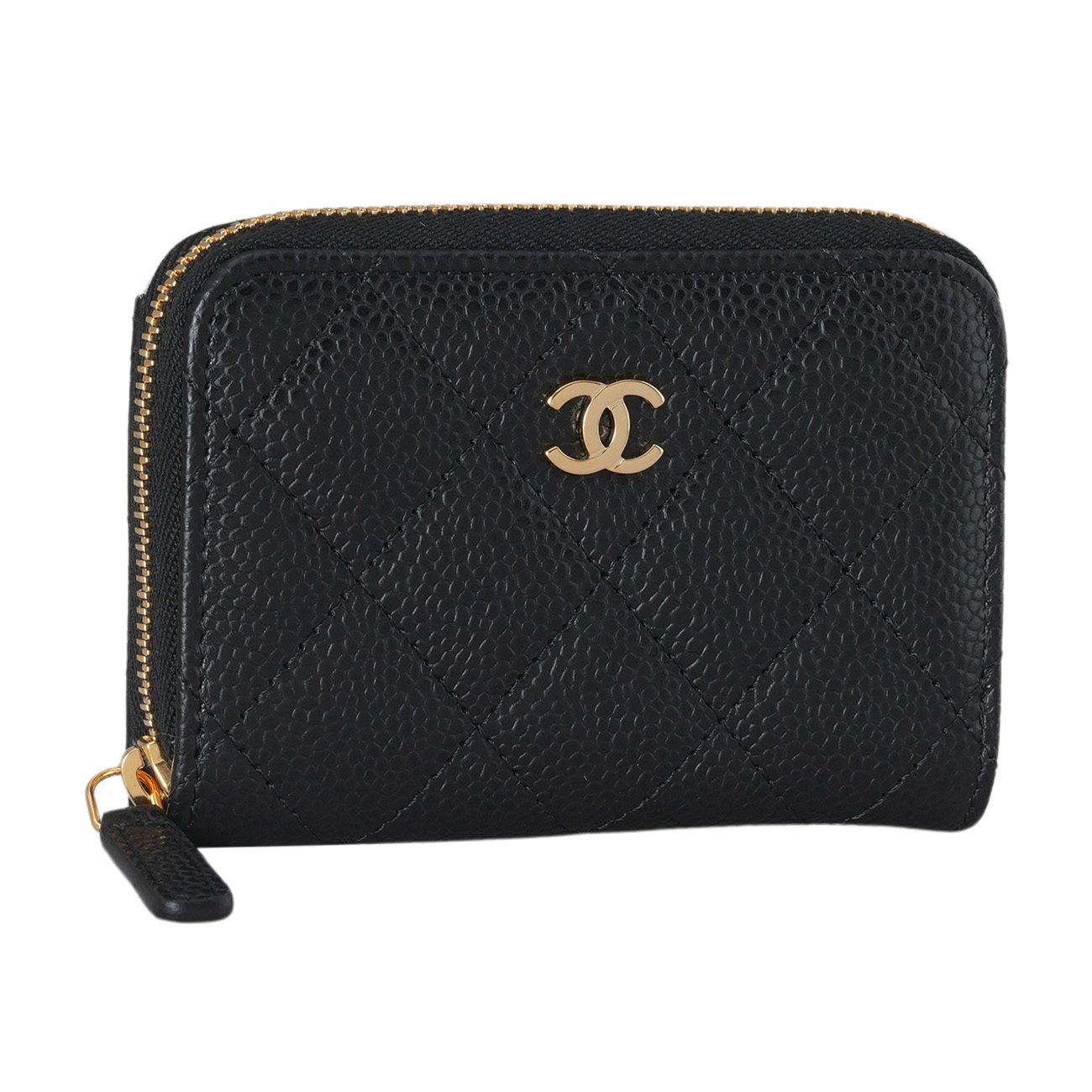 CHANEL(USED)샤넬 AP0216 캐비어 클래식 지퍼 카드지갑