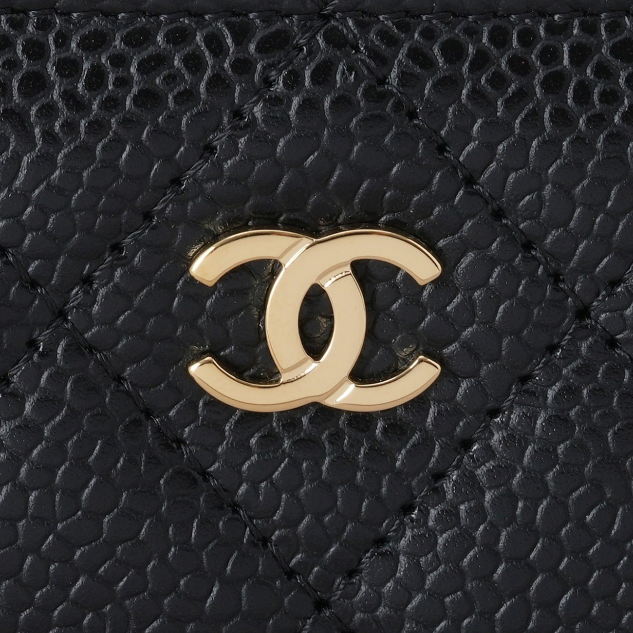 CHANEL(USED)샤넬 AP0216 캐비어 클래식 지퍼 카드지갑