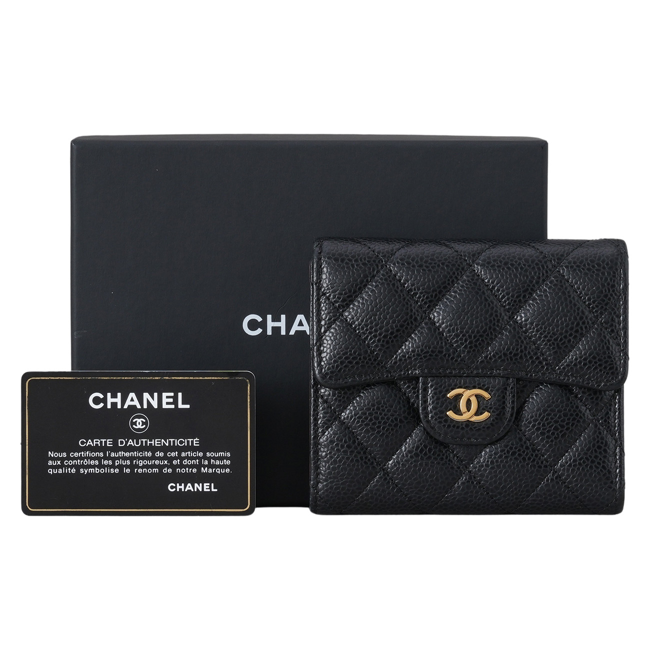 CHANEL(USED)샤넬 캐비어 클래식 반지갑