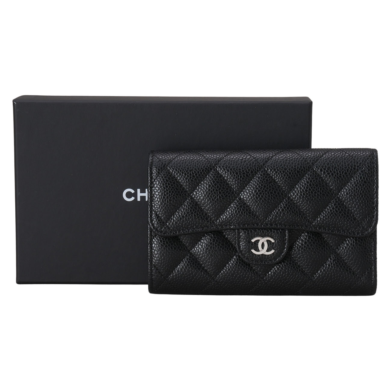 CHANEL(USED)샤넬 캐비어 클래식 중지갑