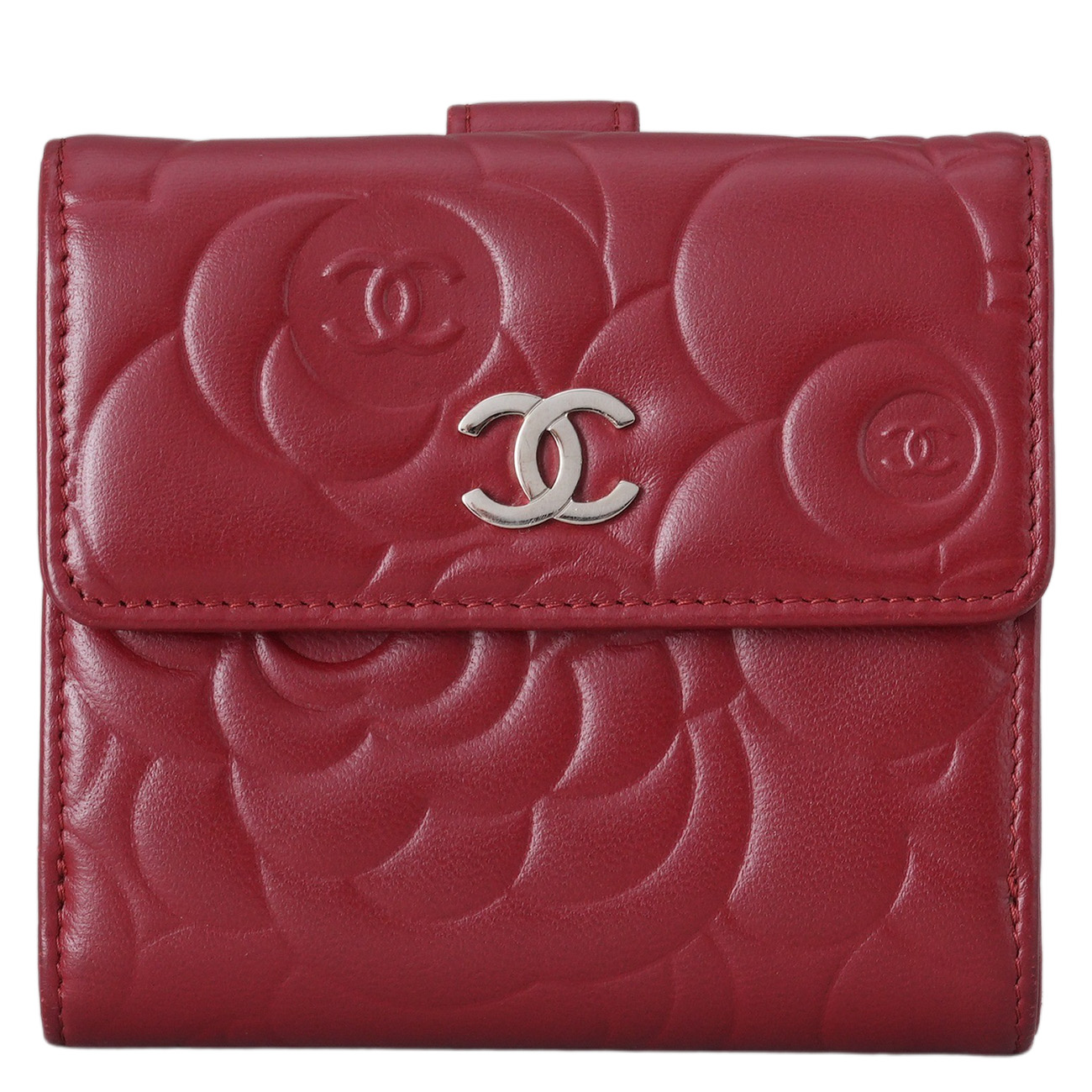 CHANEL(USED)샤넬 까멜리아 반지갑