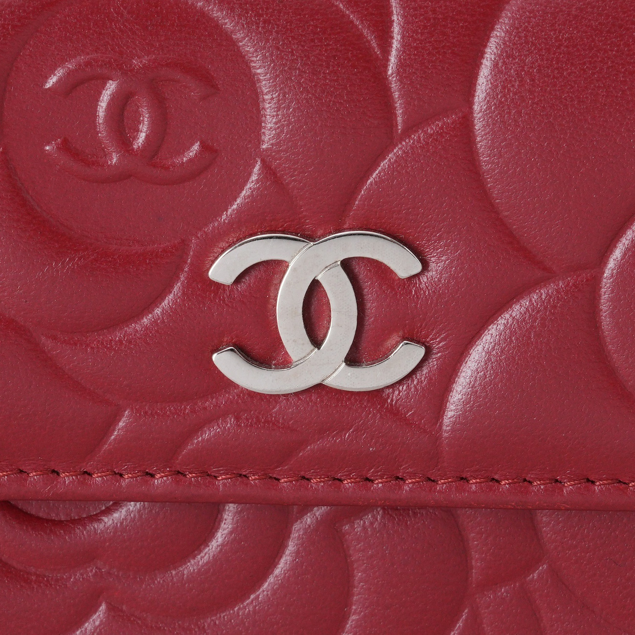 CHANEL(USED)샤넬 까멜리아 반지갑