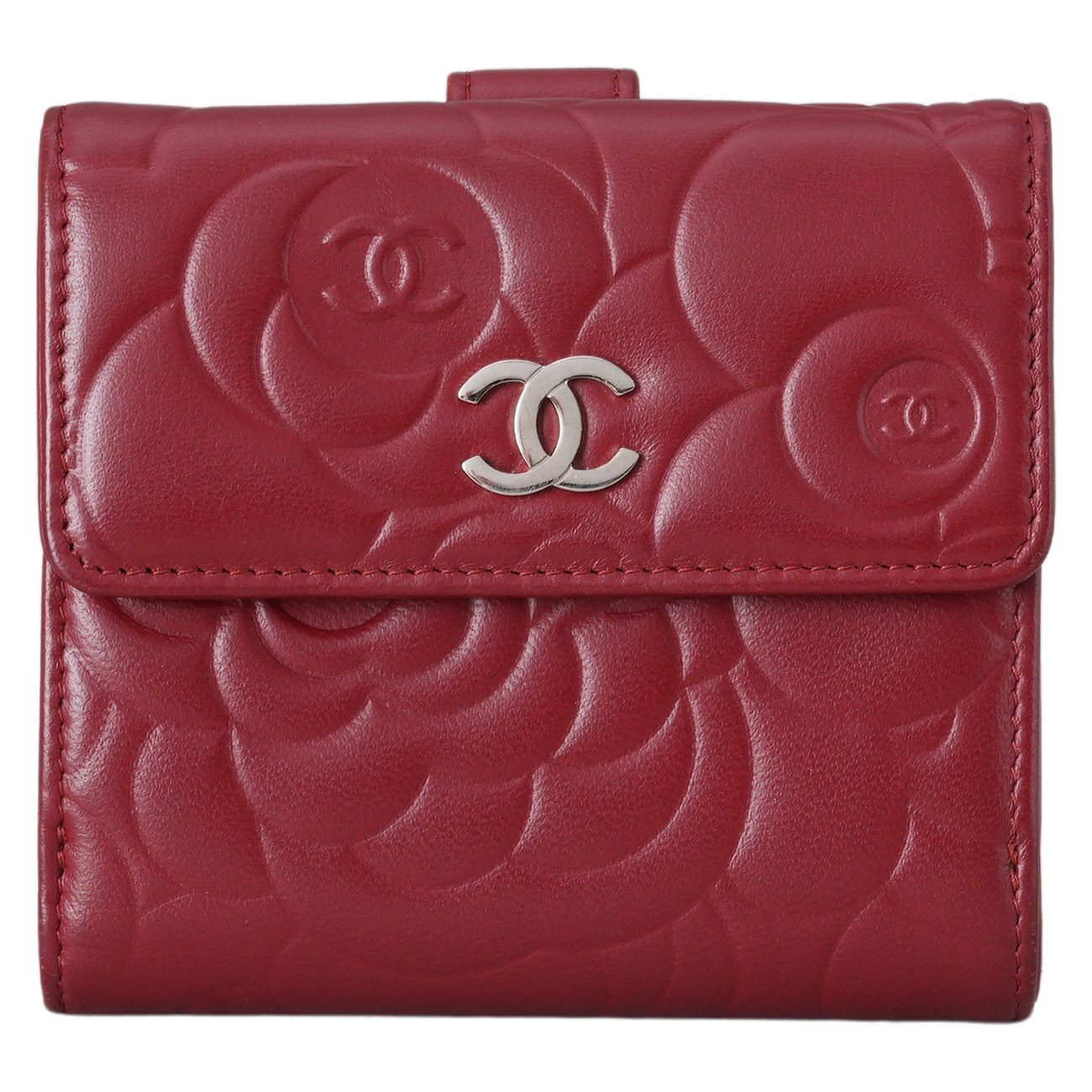 CHANEL(USED)샤넬 까멜리아 반지갑