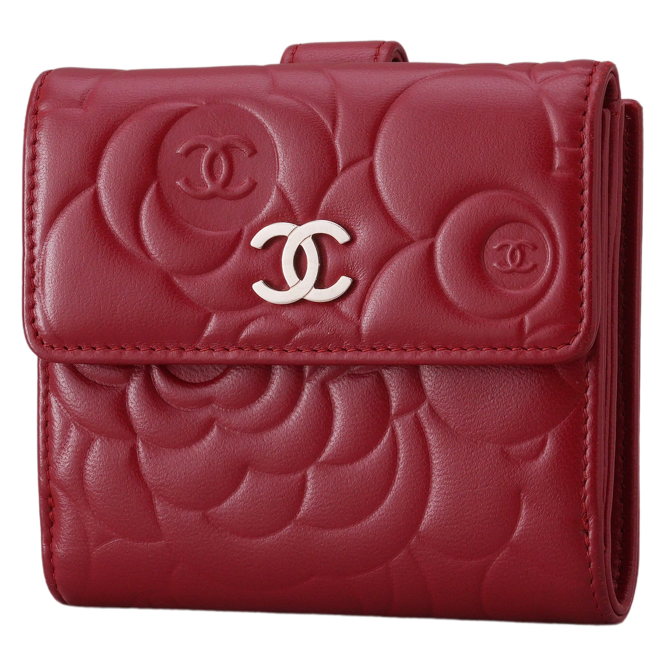 CHANEL(USED)샤넬 까멜리아 반지갑