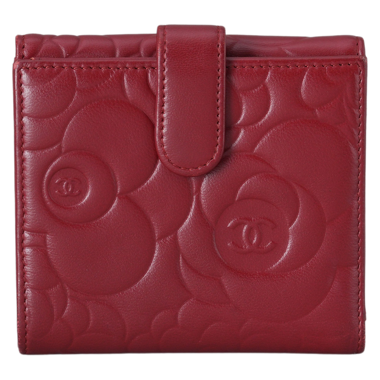 CHANEL(USED)샤넬 까멜리아 반지갑