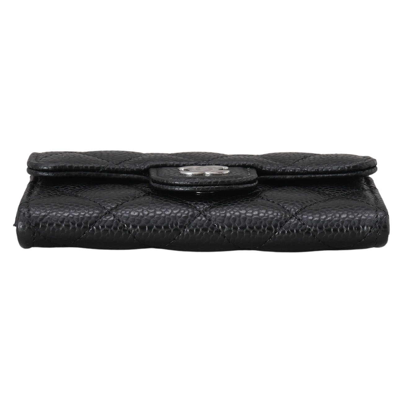 CHANEL(USED)샤넬 캐비어 클래식 카드지갑 은장