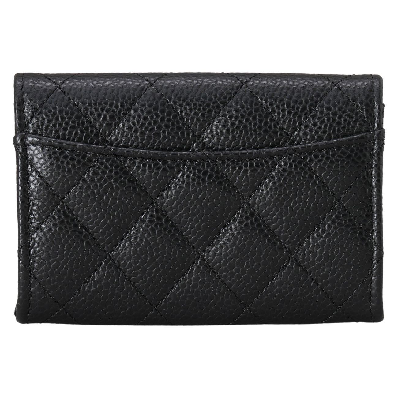 CHANEL(USED)샤넬 캐비어 클래식 카드지갑 은장