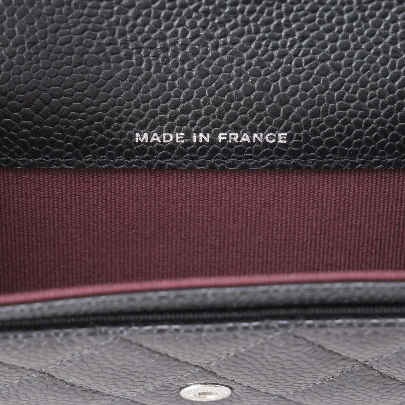 CHANEL(USED)샤넬 캐비어 클래식 카드지갑 은장