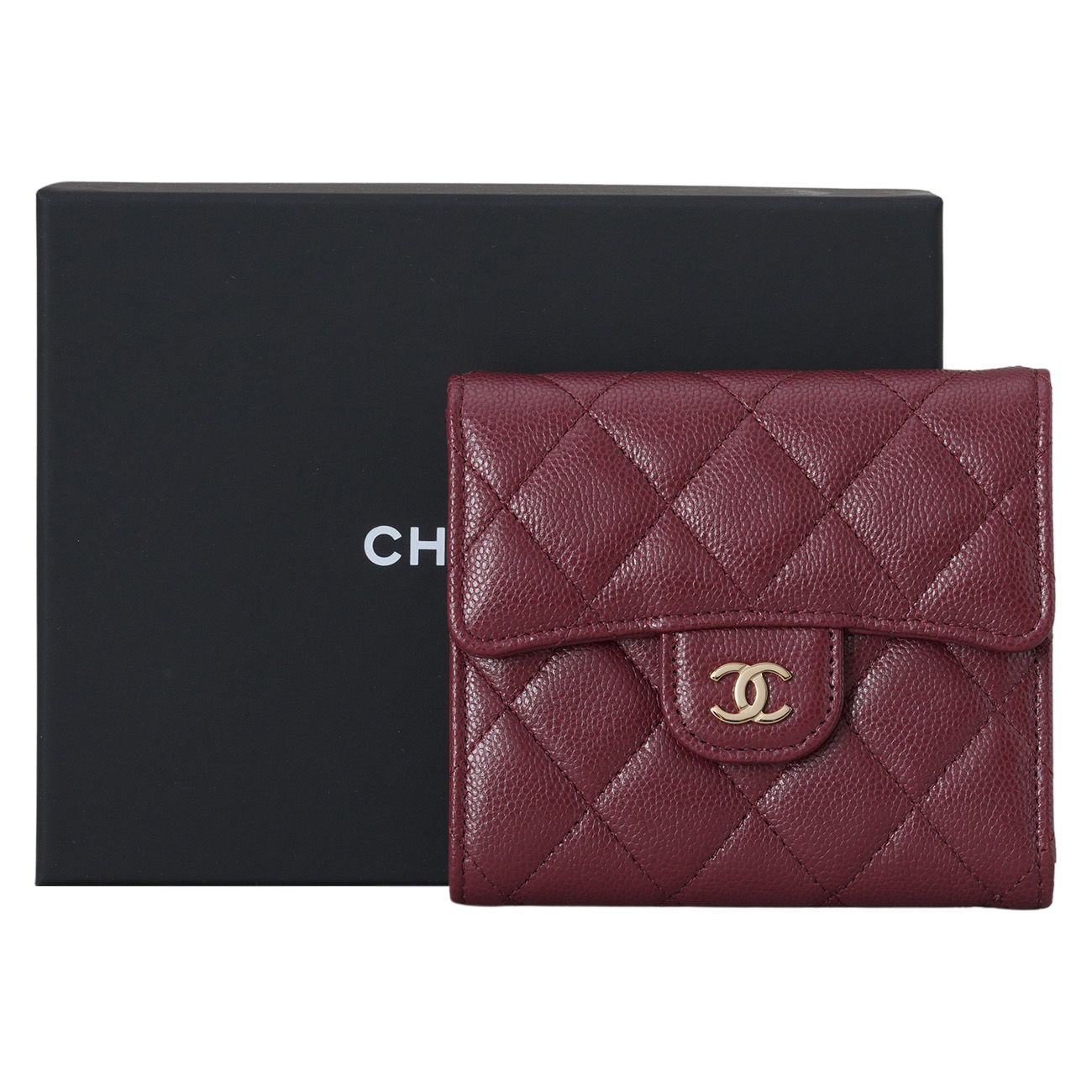 CHANEL(USED)샤넬 캐비어 클래식 반지갑